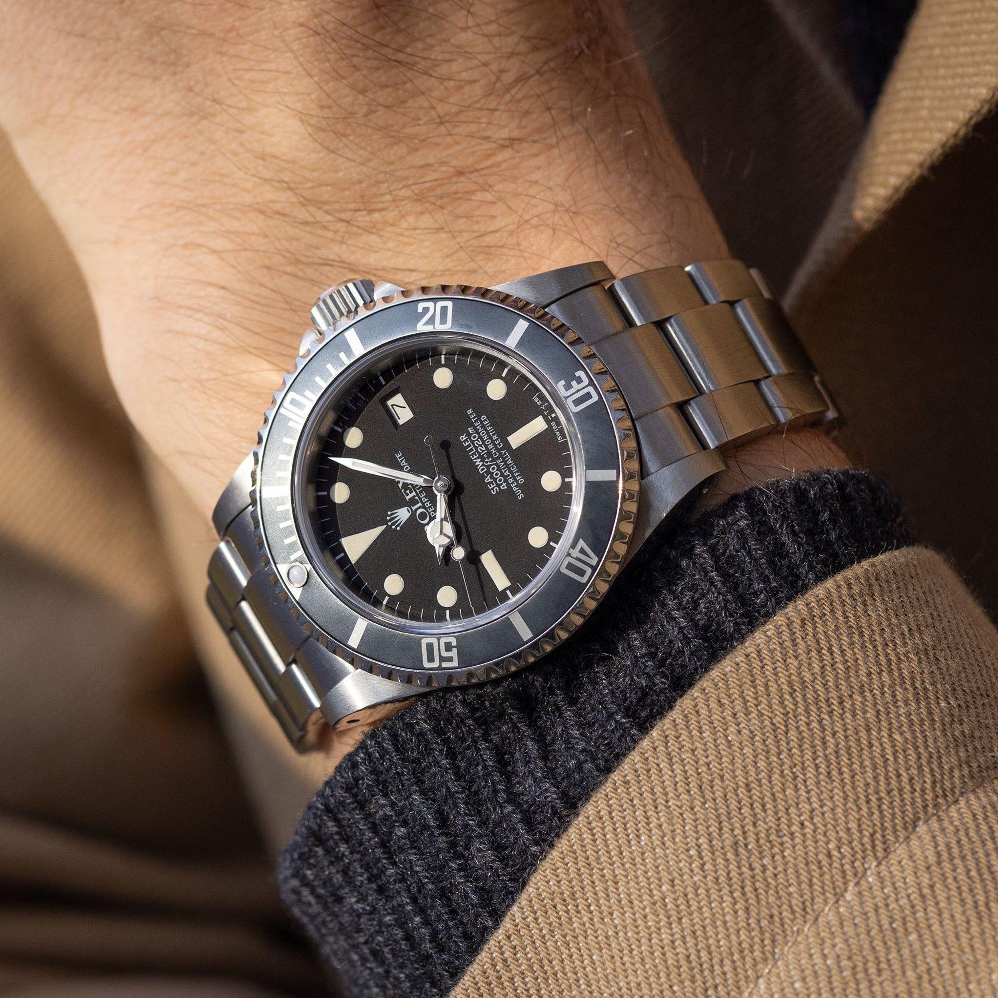 تصویر منبع؛ ساعت مچی غواصی Rolex Sea-Dweller رفرنس 16660 با صفحه مات MK1