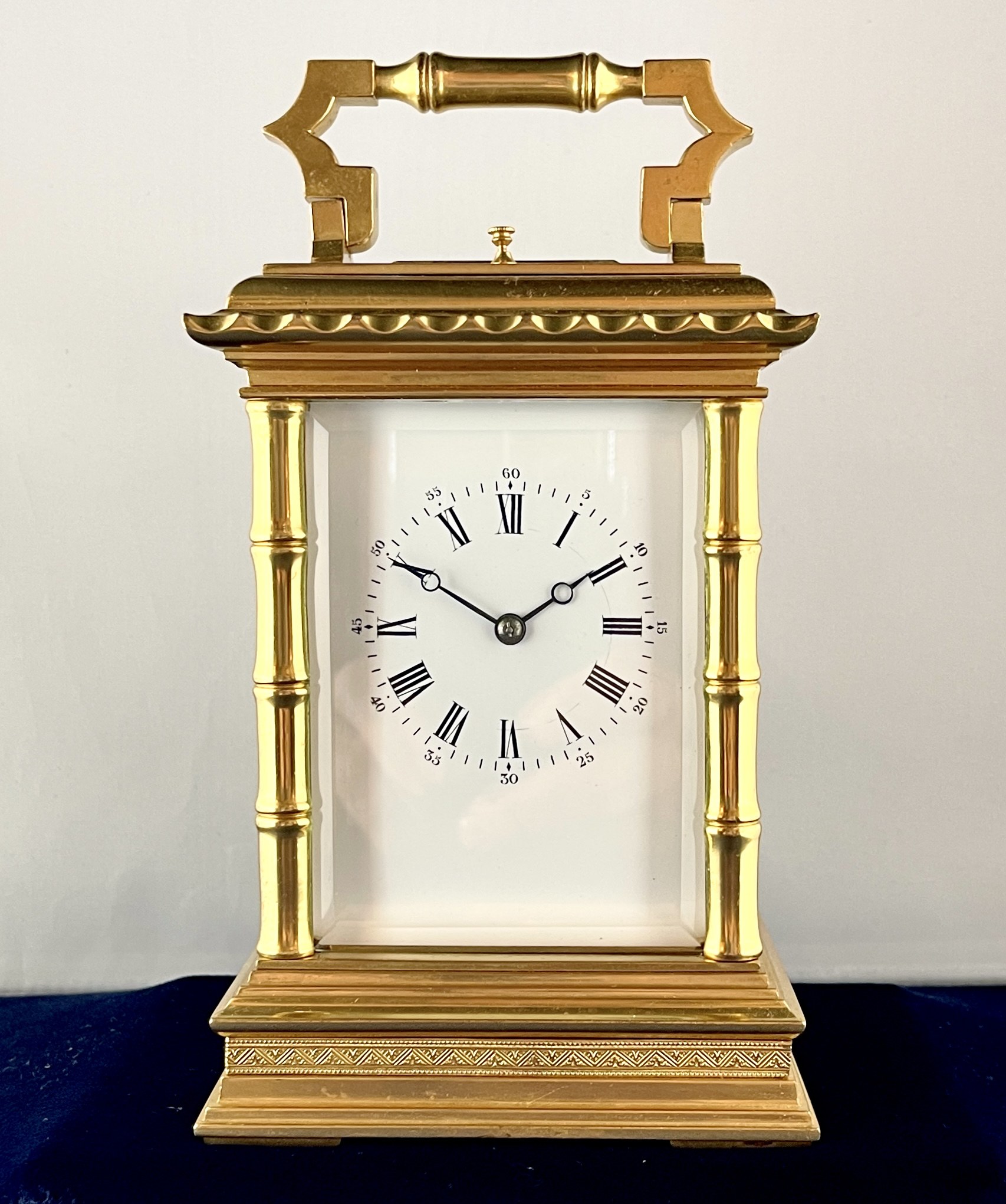 ساعت مسافرتی فرانسوی سبک چینی (Chinoiserie Carriage Clock)، حدود ۱۸۸۰