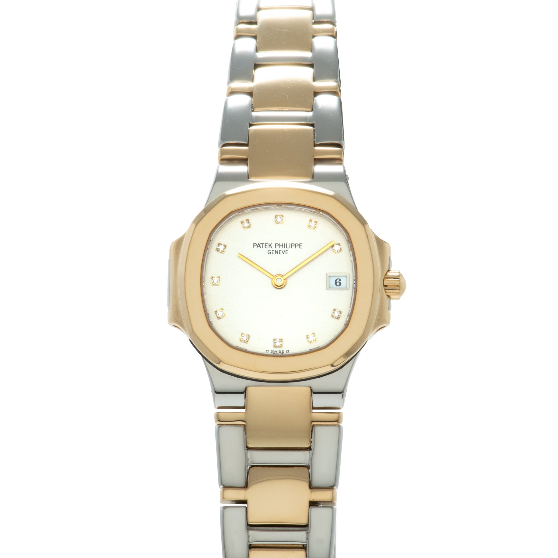 تصویر منبع؛ ساعت زنانه Patek Philippe Nautilus Ref. 4700/61 با الماس