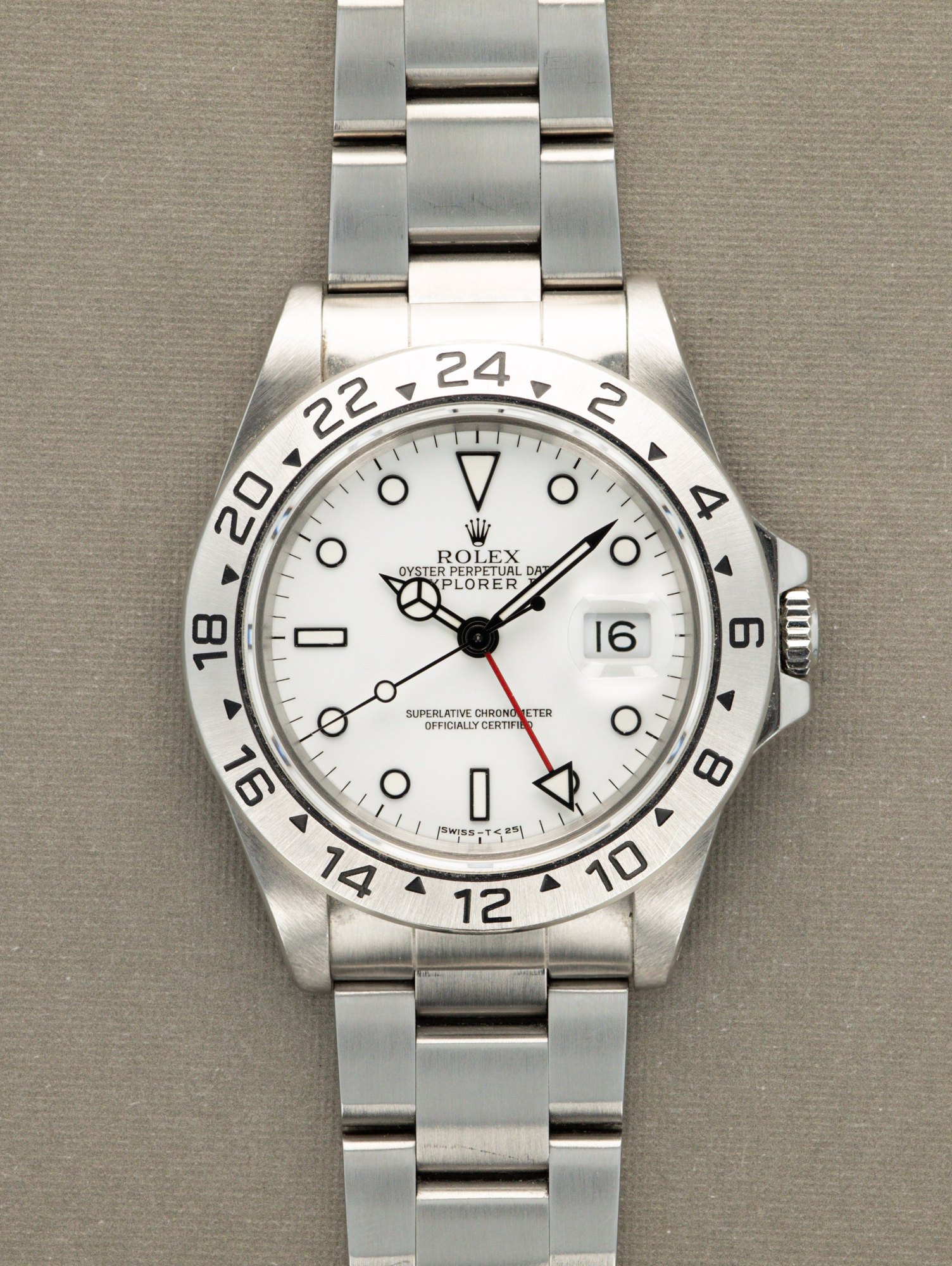 تصویر منبع؛ ساعت مچی Rolex Explorer II رفرنس 16570 صفحه Polar