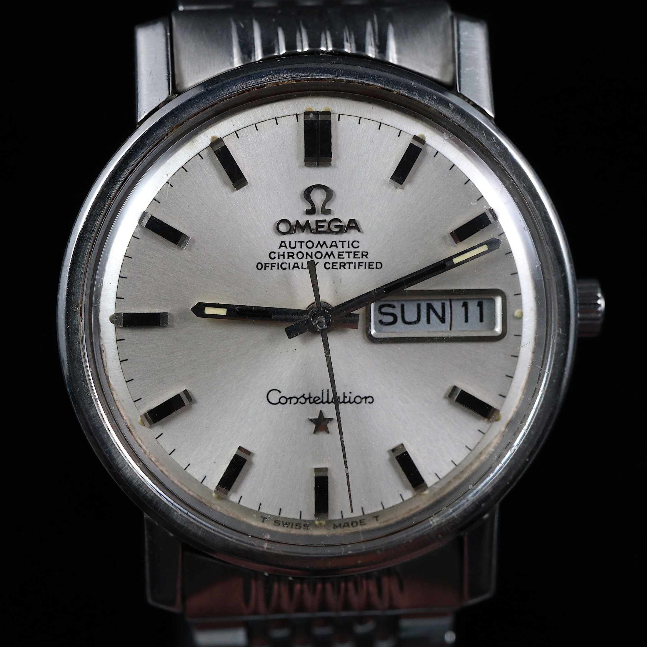تصویر منبع؛ ساعت مچی اتوماتیک Omega Constellation Chronometer - رفرنس 168.016 - مدل 1968