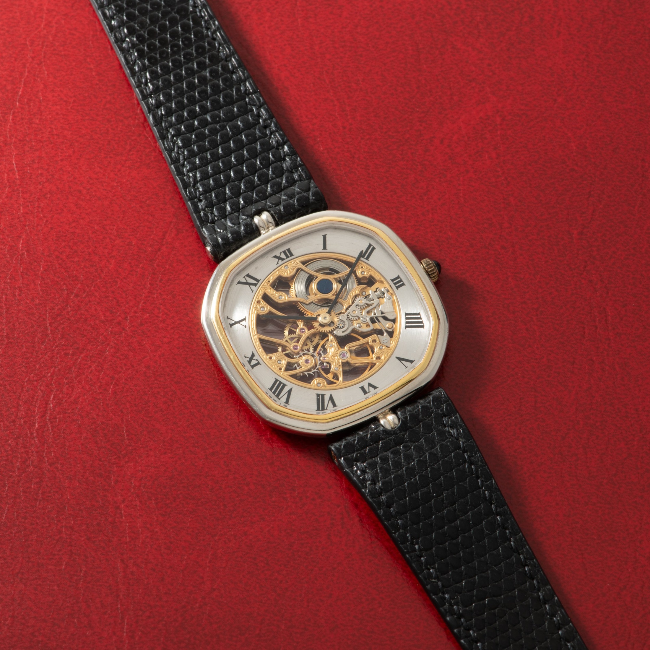 تصویر منبع؛ ساعت مچی Gérald Genta Octagonal 'Cushion' Skeleton رفرنس G.1448