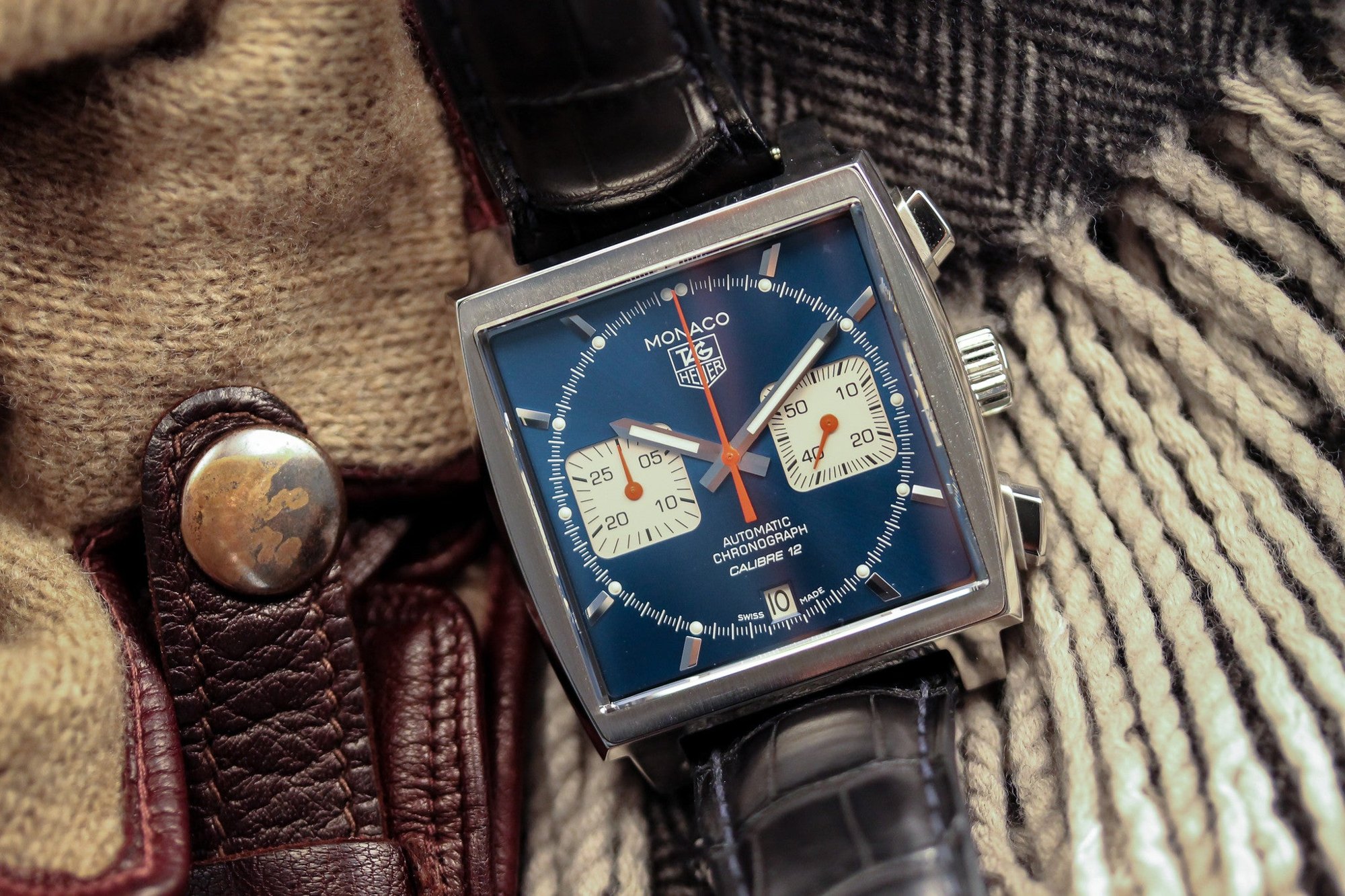 تصویر منبع؛ ساعت مچی TAG Heuer Monaco Calibre 12 رفرنس CAW2111