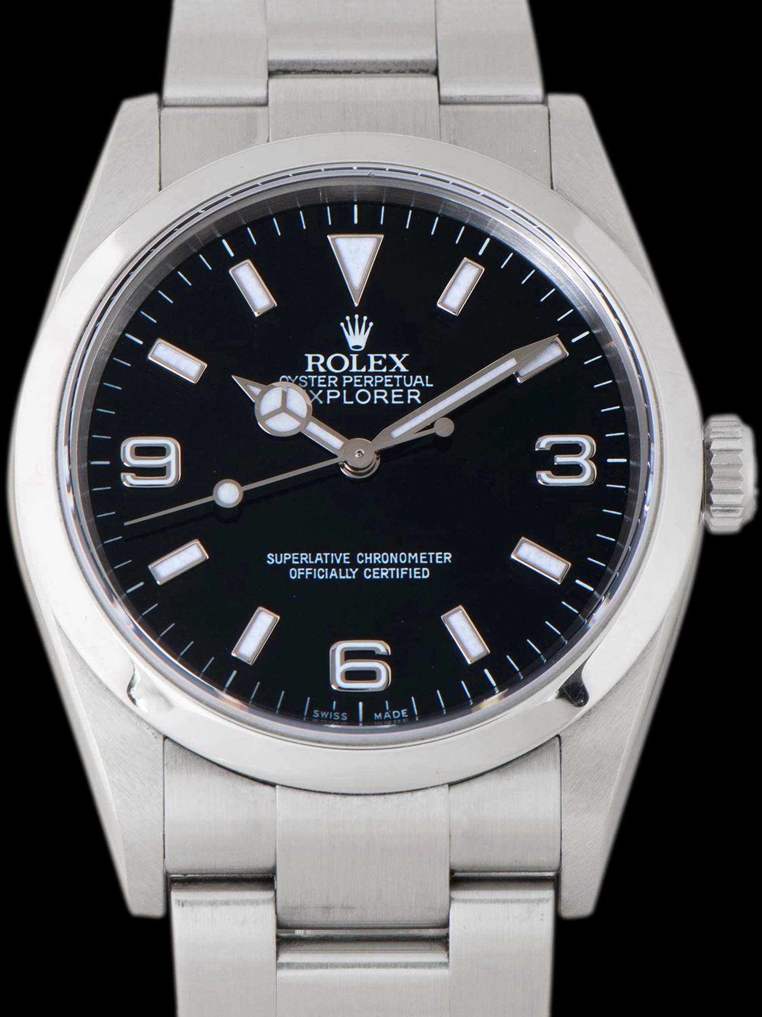 تصویر منبع؛ ساعت مچی Rolex Explorer I مدل 114270 ساخت ۲۰۰۵