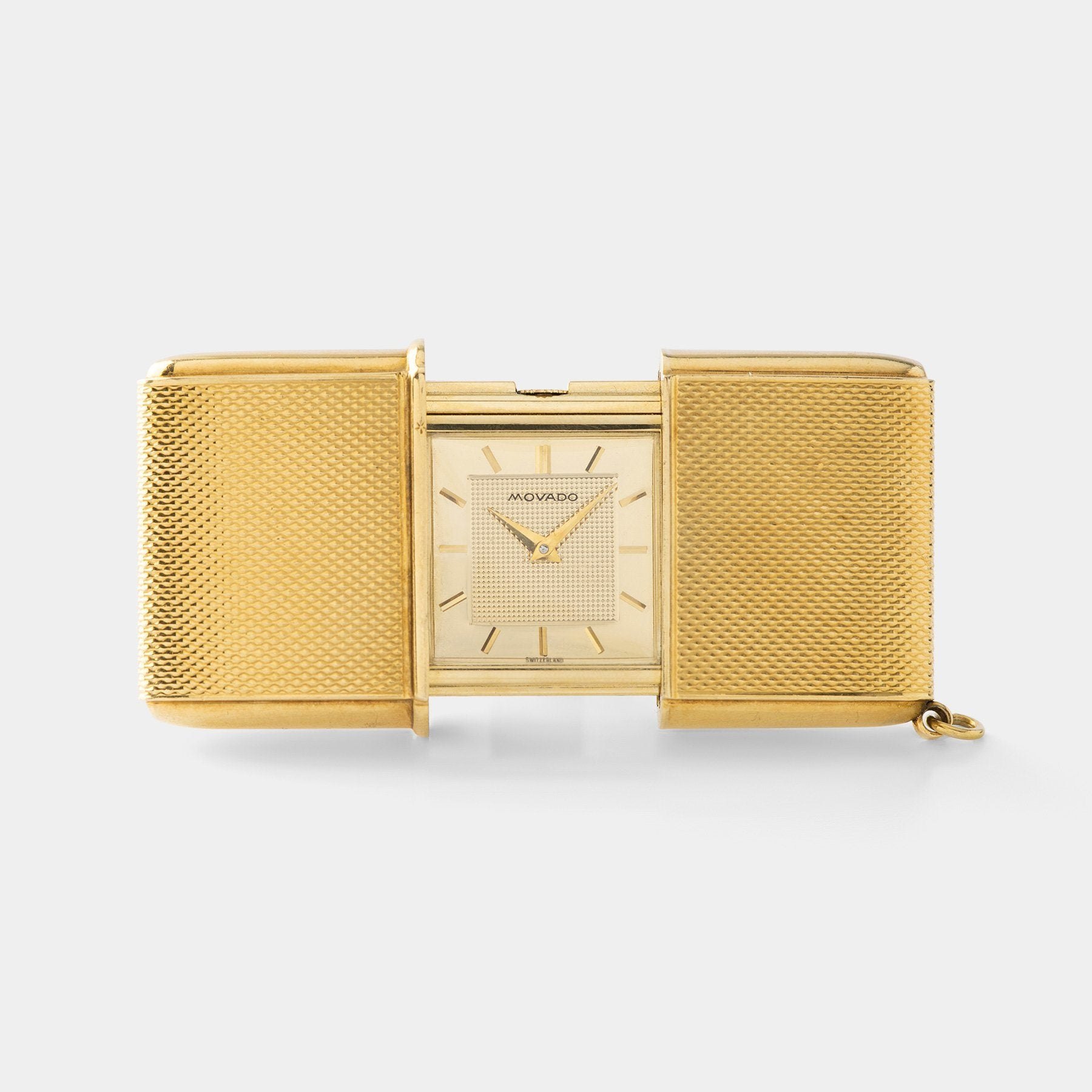 تصویر منبع؛ ساعت جیبی و مسافرتی Movado Ermeto از طلای زرد ۱۸ عیار