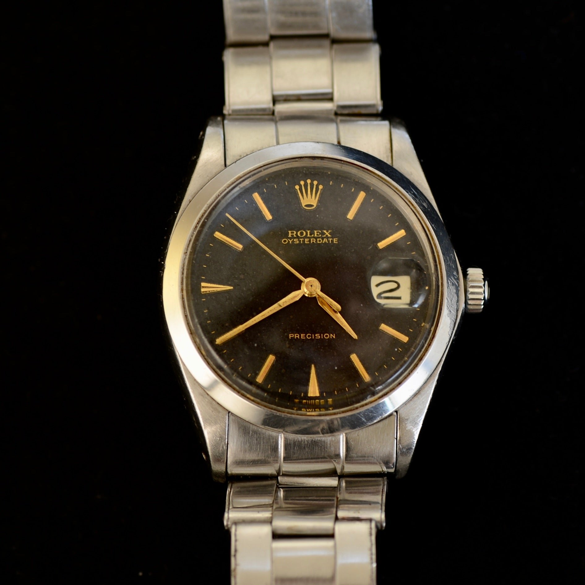 تصویر منبع؛ ساعت مچی وینتیج Rolex Oysterdate Precision رفرنس 6694 حدود ۱۹۶۹