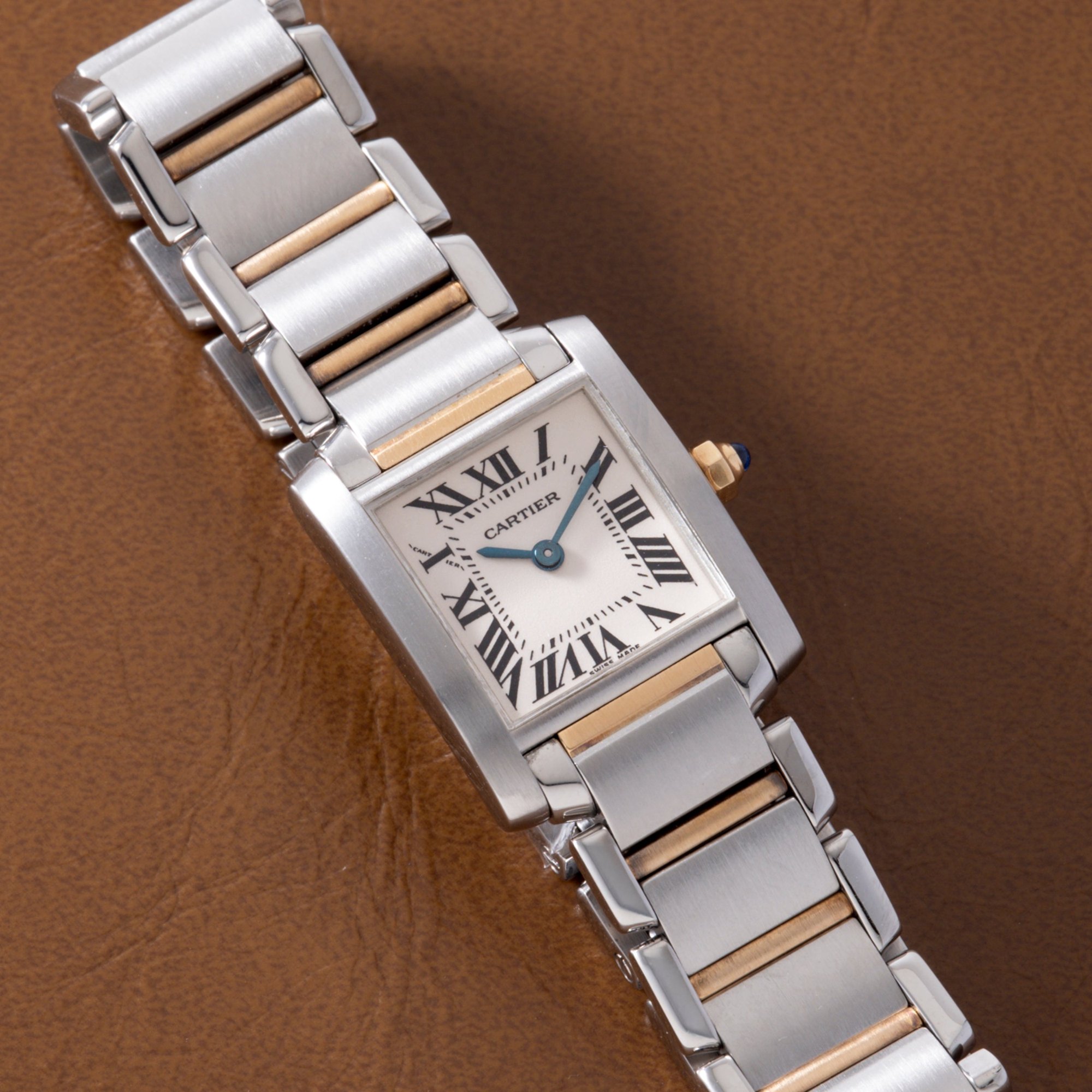 تصویر منبع؛ ساعت مچی زنانه Cartier Tank Française Two-Tone رفرنس 2384