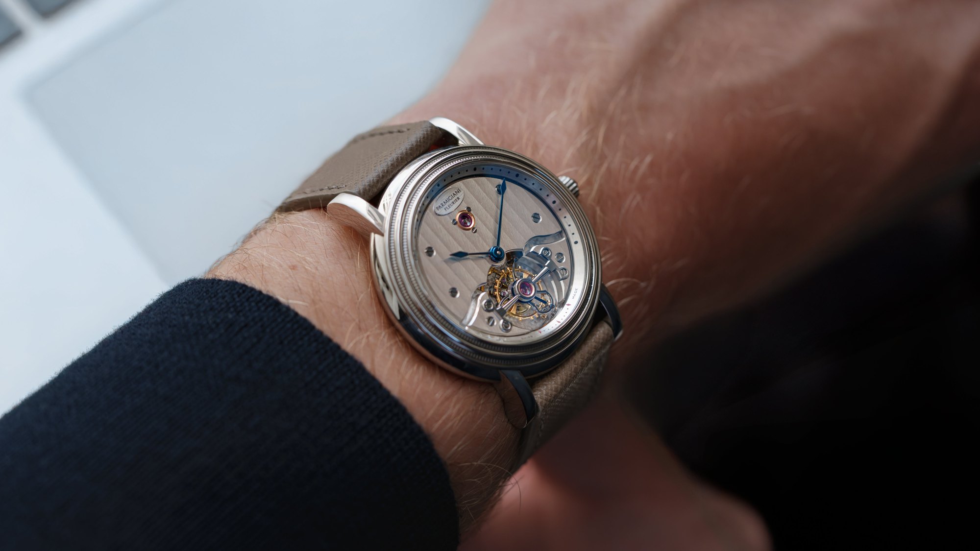 تصویر منبع؛ ساعت مچی پلاتین Parmigiani Fleurier Toric Tourbillon رفرنس 2840