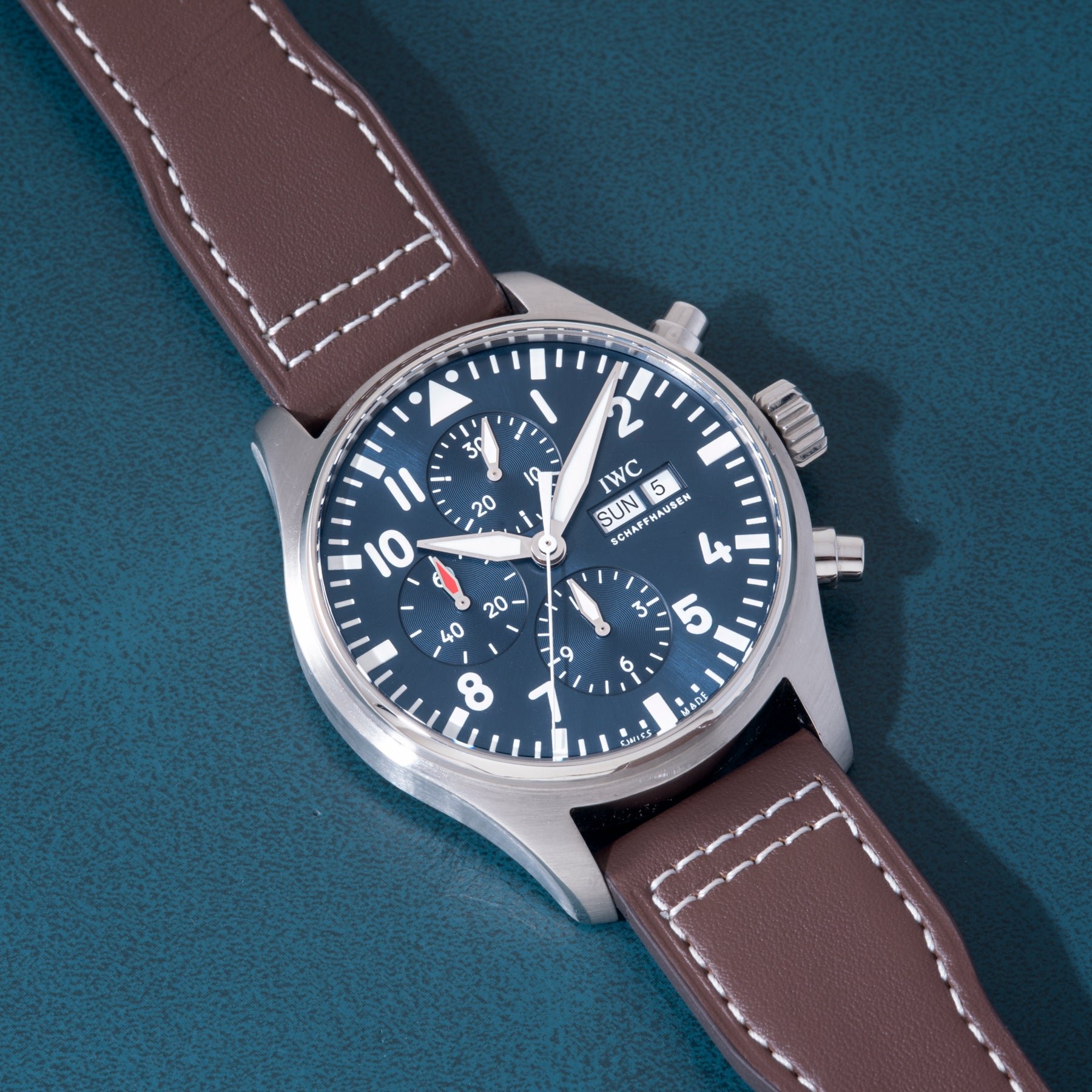 تصویر منبع؛ ساعت مچی کرنوگراف خلبانی IWC Pilot's Chronograph رفرنس IW377717
