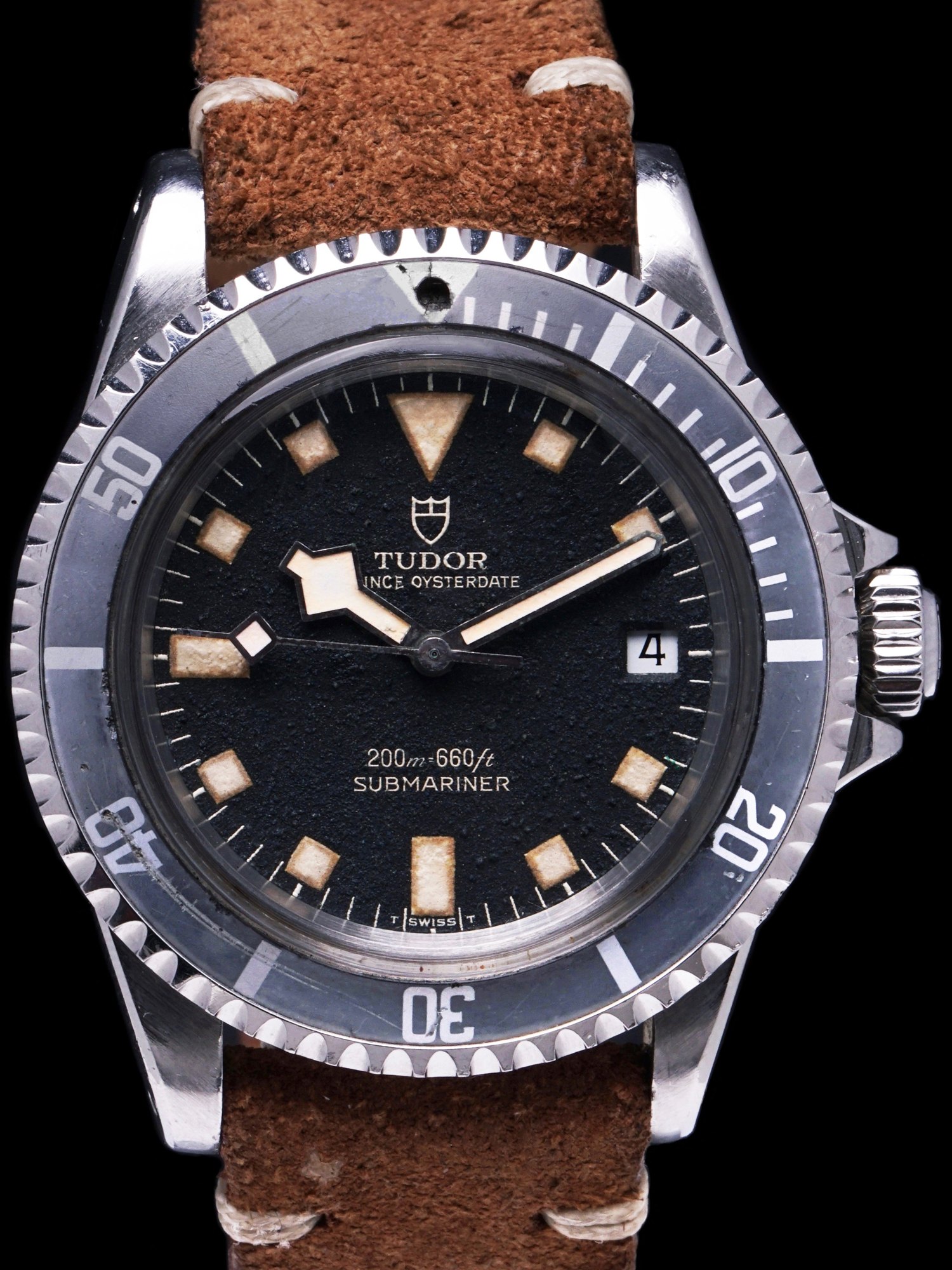 تصویر منبع؛ ساعت مچی Tudor Submariner مدل Snowflake رفرنس 9411/0 سال 1976