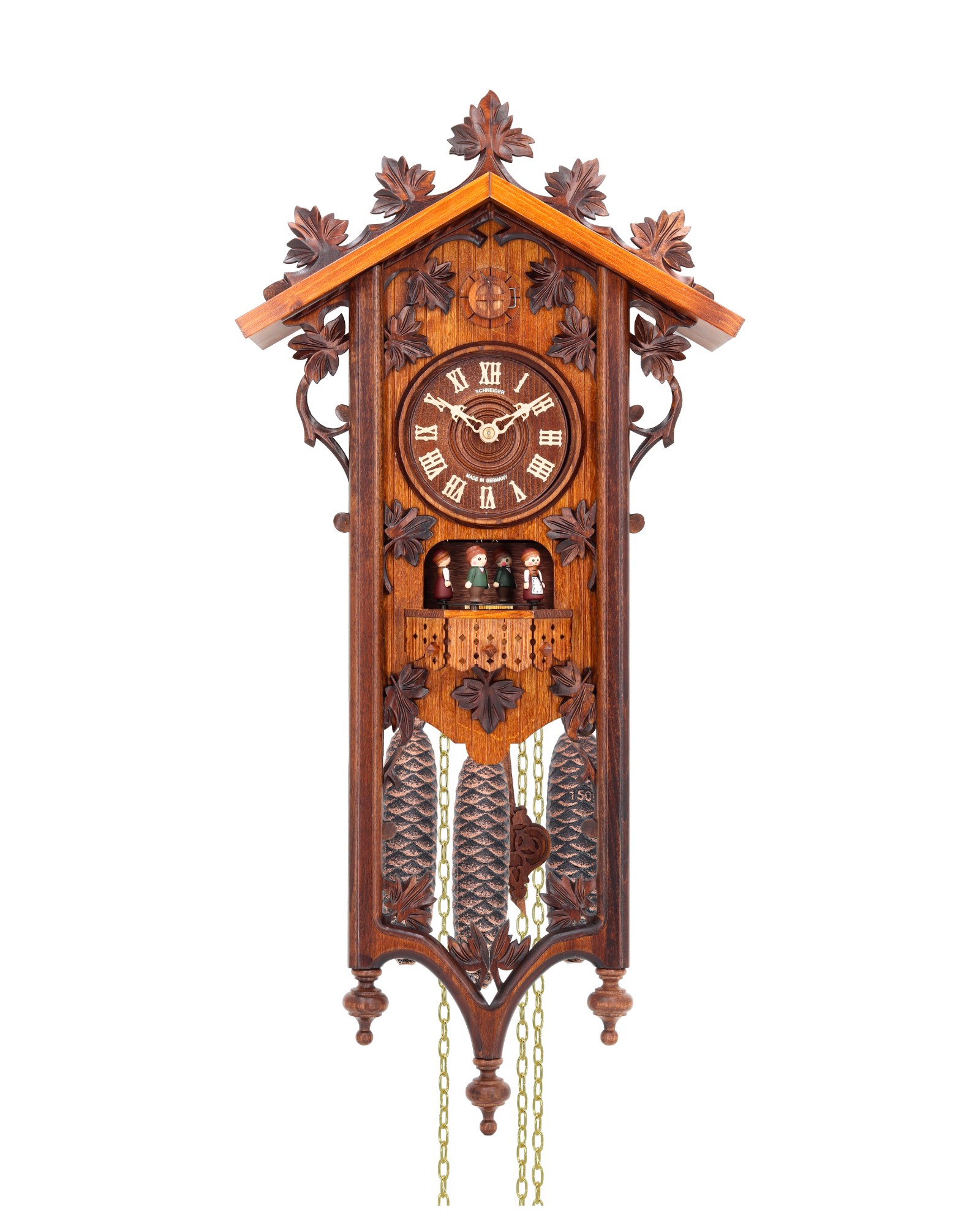 ساعت کوکو دیواری مکانیکی ۸ روزه Anton Schneider مدل 8TMT 540/9 طرح Bahnhäusle 1885