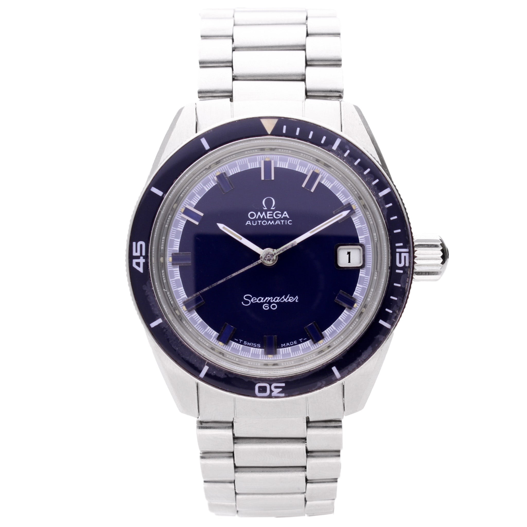 تصویر منبع؛ ساعت مچی خودکار OMEGA Seamaster 60 از استیل ضدزنگ، ساخت ۱۹۷۲