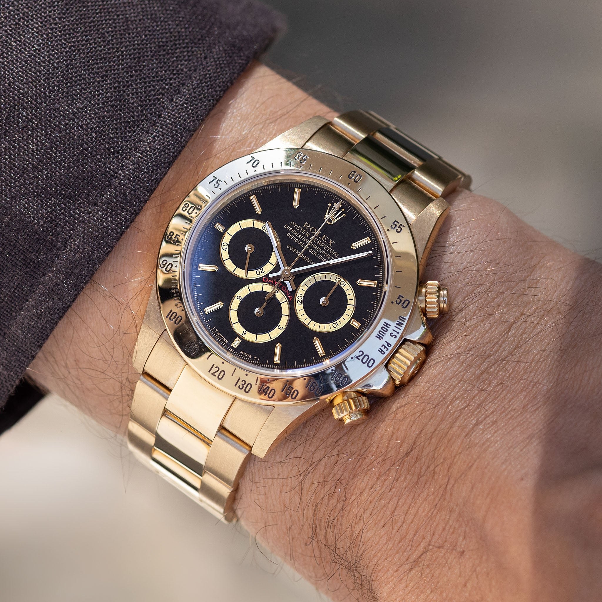 ساعت مچی کرونوگراف طلا Rolex Cosmograph Daytona رفرنس 16528 مدل ۱۹۸۹