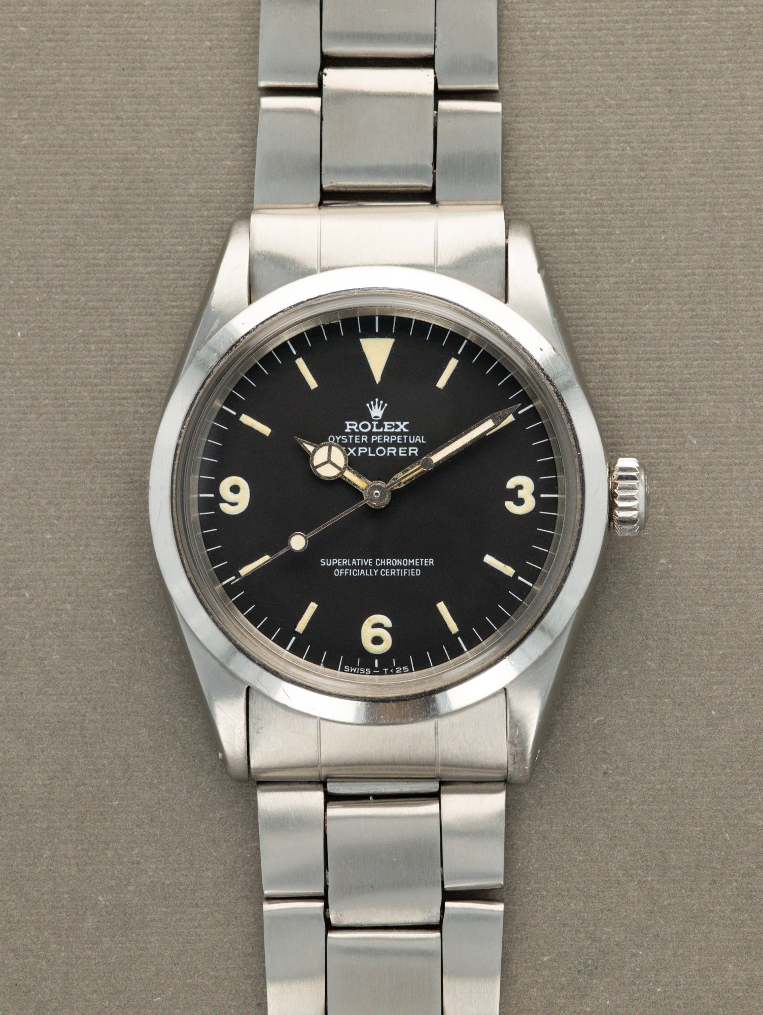 تصویر منبع؛ ساعت مچی Rolex Explorer I رفرنس 1016 موسوم به Frog Foot