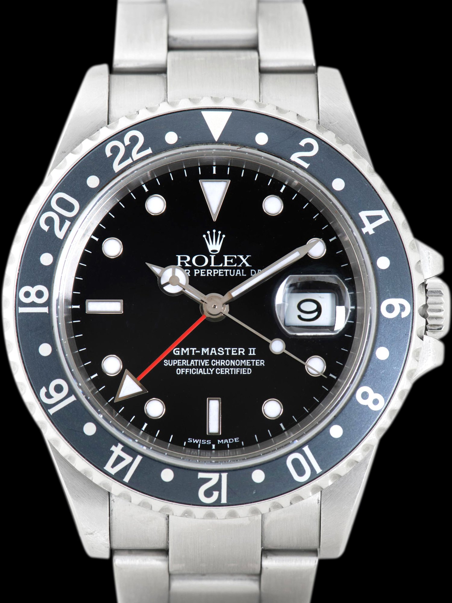 تصویر منبع؛ ساعت مچی Rolex GMT-Master II رفرنس 16710LN تولید ۲۰۰۱