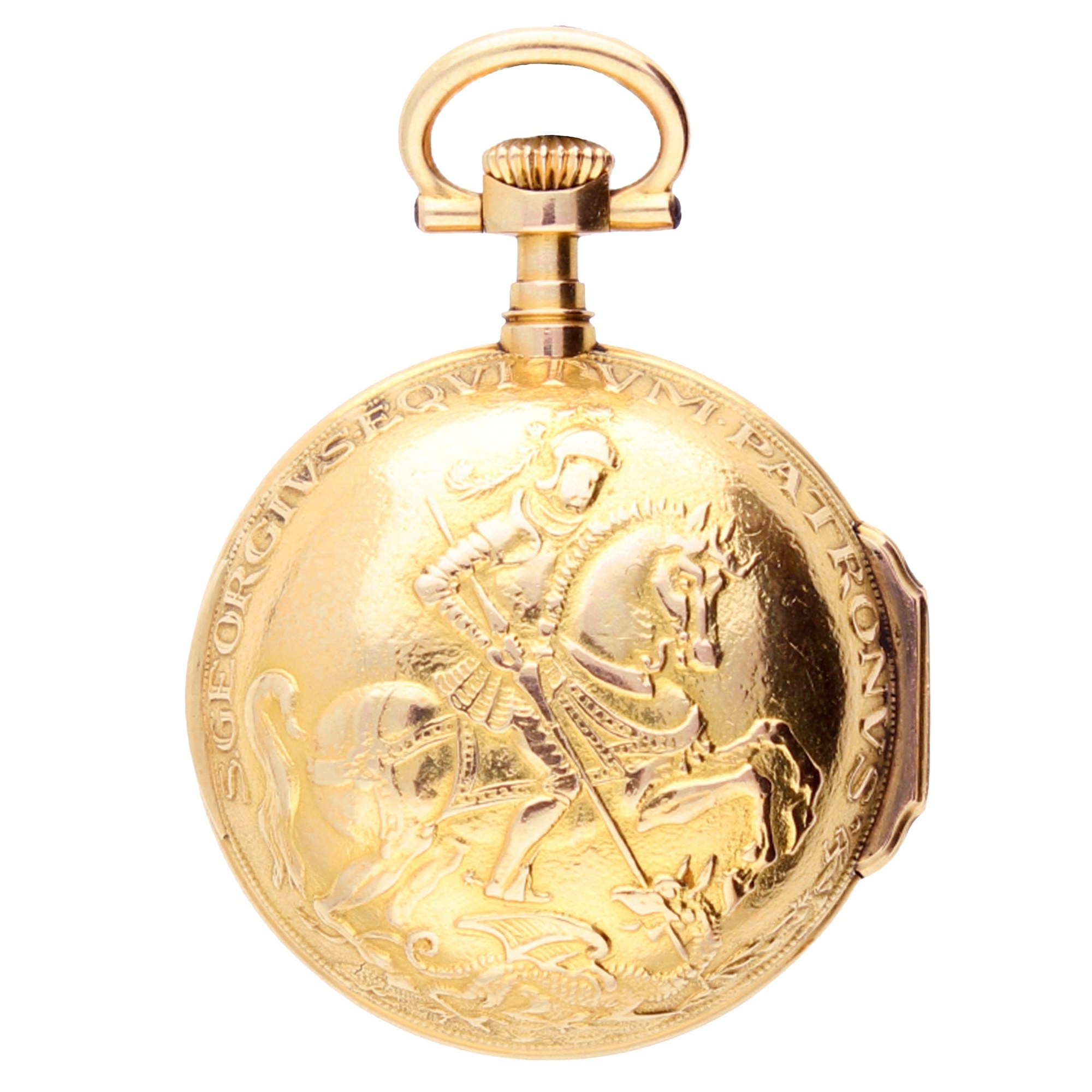 تصویر منبع؛ ساعت جیبی روباز طلای ۱۸ عیار Patek Philippe، ۱۸۸۷