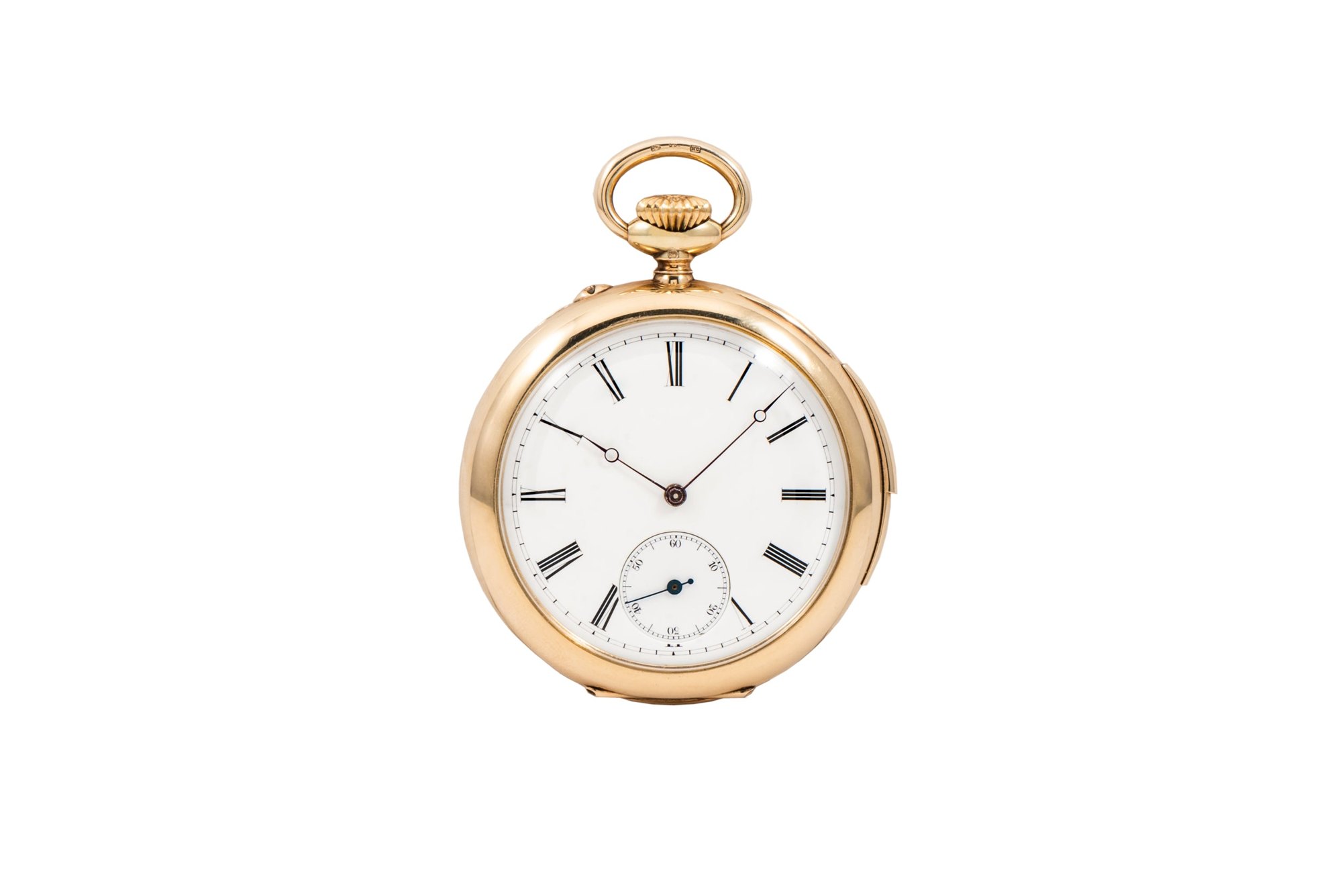 تصویر منبع؛ ساعت جیبی مینت ریپیتر L'Ecole Horologie ساخت طلای ۱۴ عیار