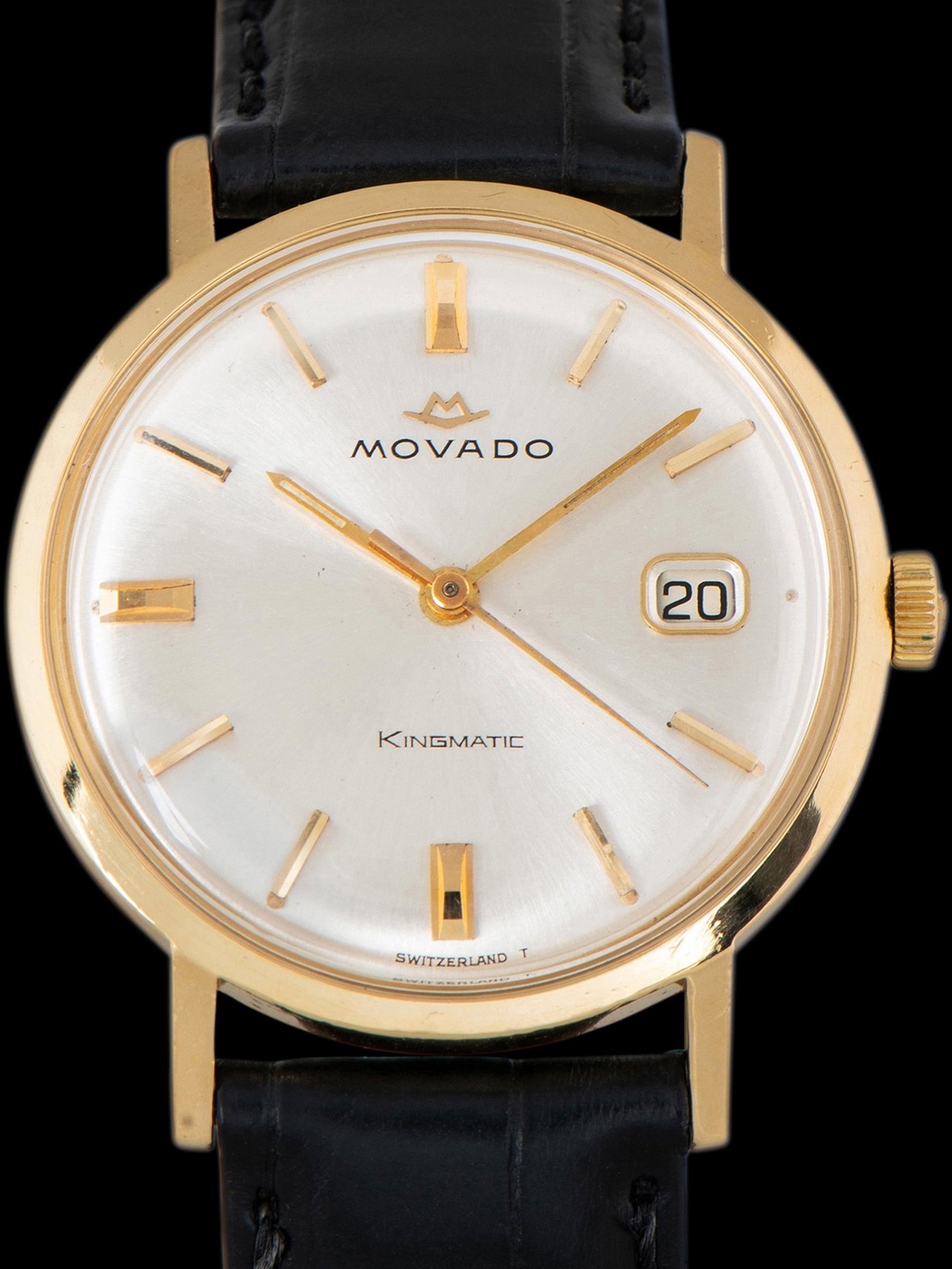 تصویر منبع؛ ساعت مچی Movado Kingmatic Sub-Sea رفرنس 5261 طلای زرد ۱۸ عیار، دهه ۱۹۶۰
