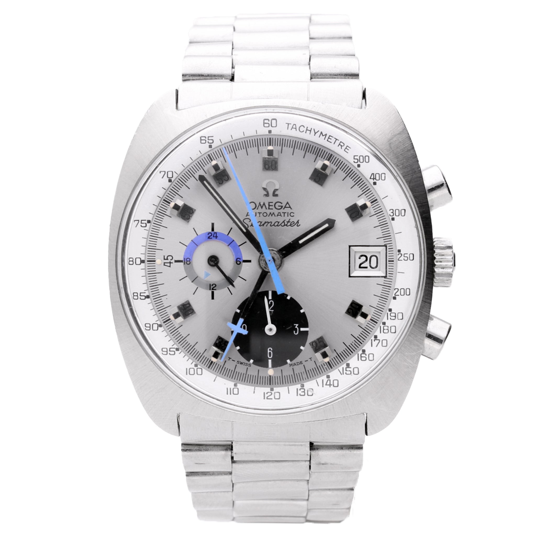 تصویر منبع؛ ساعت مچی کرونوگراف OMEGA Seamaster ساخت ۱۹۷۵