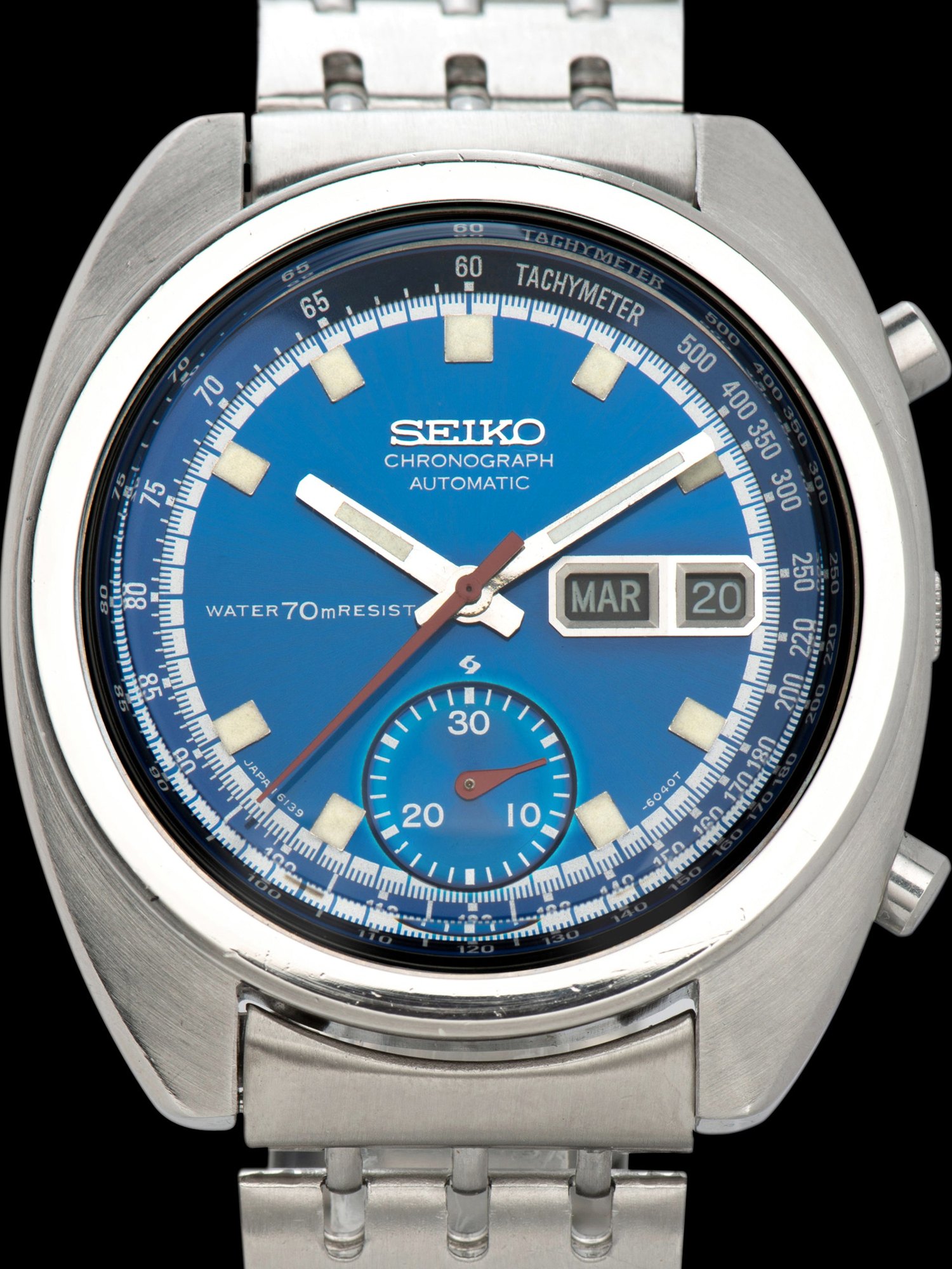 تصویر منبع؛ ساعت مچی کرنوگراف Seiko مدل 6139-6010 تولید ۱۹۷۱