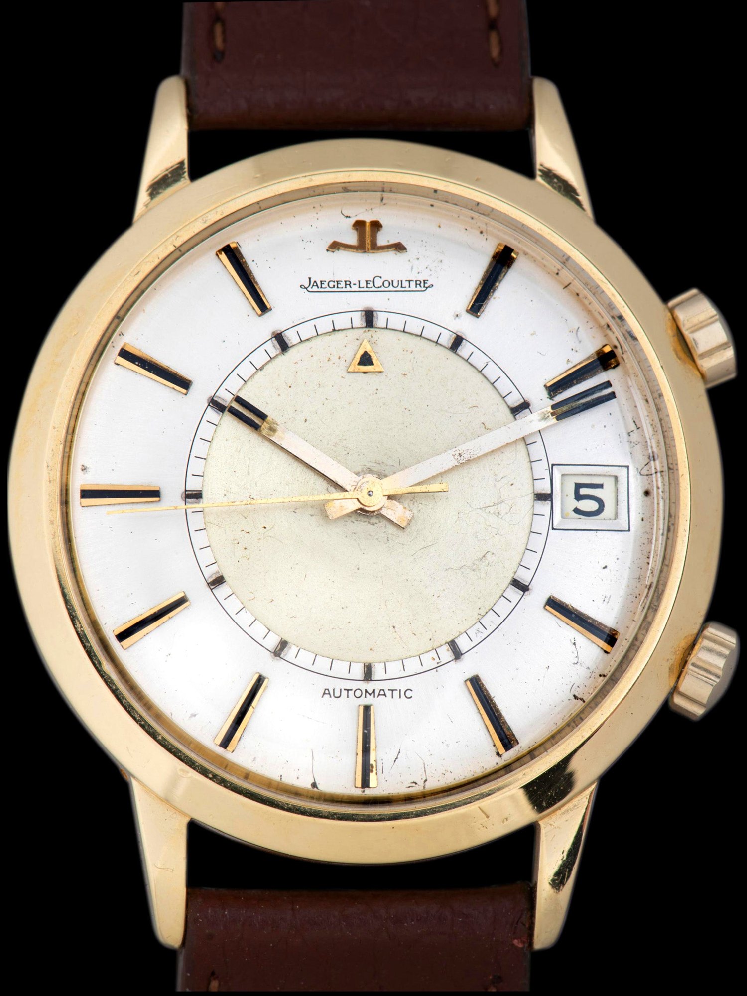 تصویر منبع؛ ساعت مچی مردانه طلا Jaeger-LeCoultre Memovox Alarm مدل E855