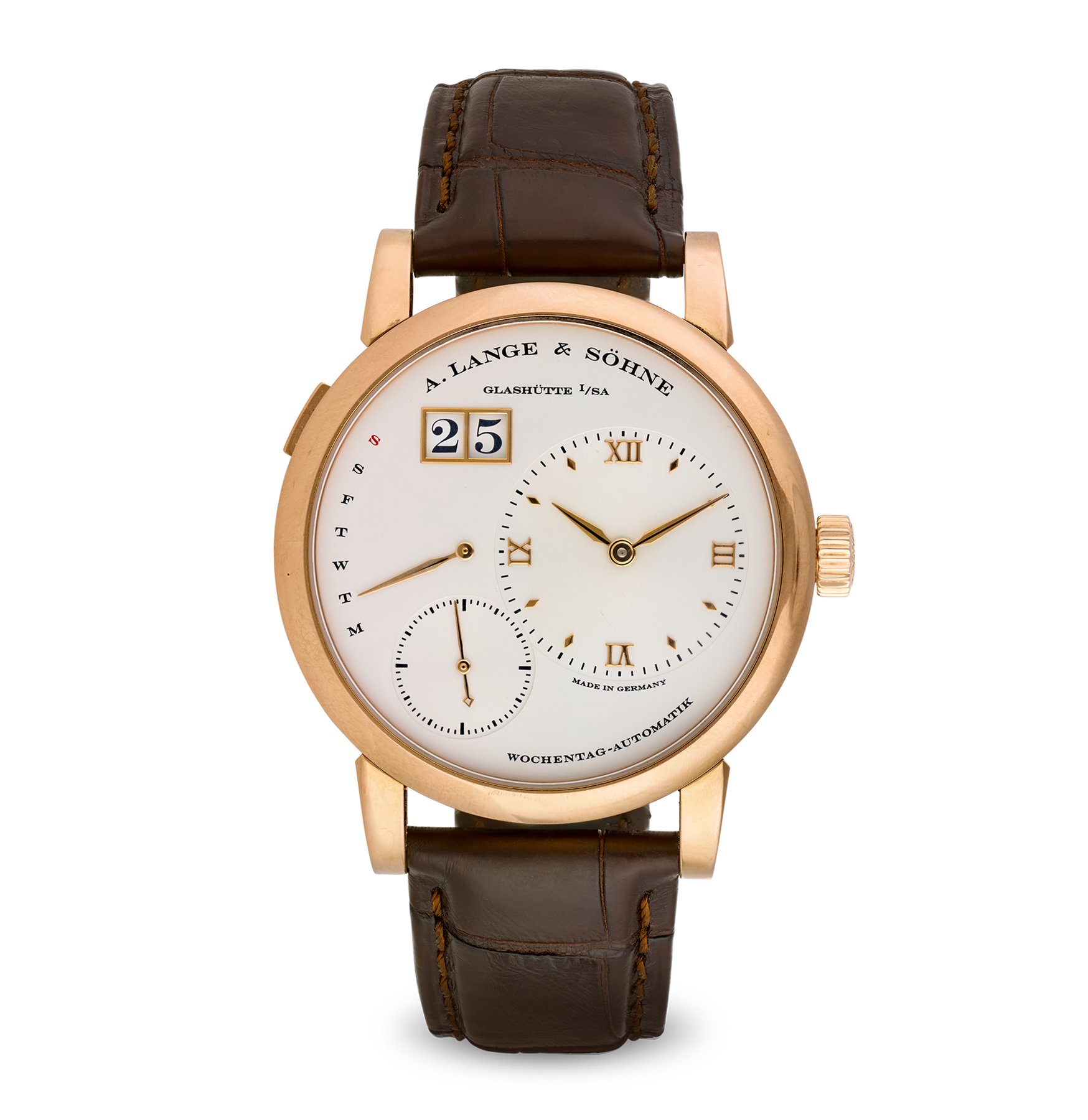 تصویر منبع؛ ساعت مچی رزگلد A. Lange & Söhne Lange 1 Daymatic