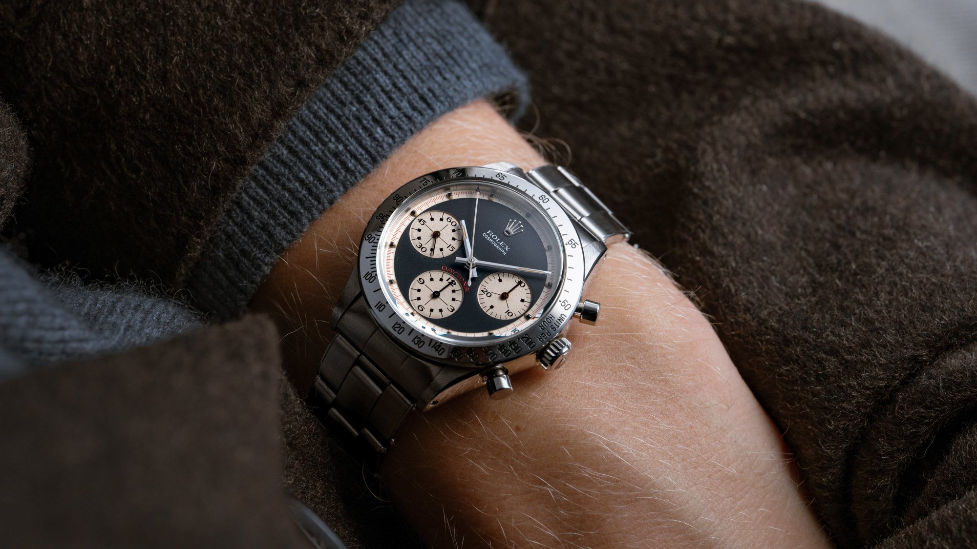 تصویر منبع؛ ساعت مچی Rolex رفرنس 6239 با صفحه پل نیومن Daytona استیل