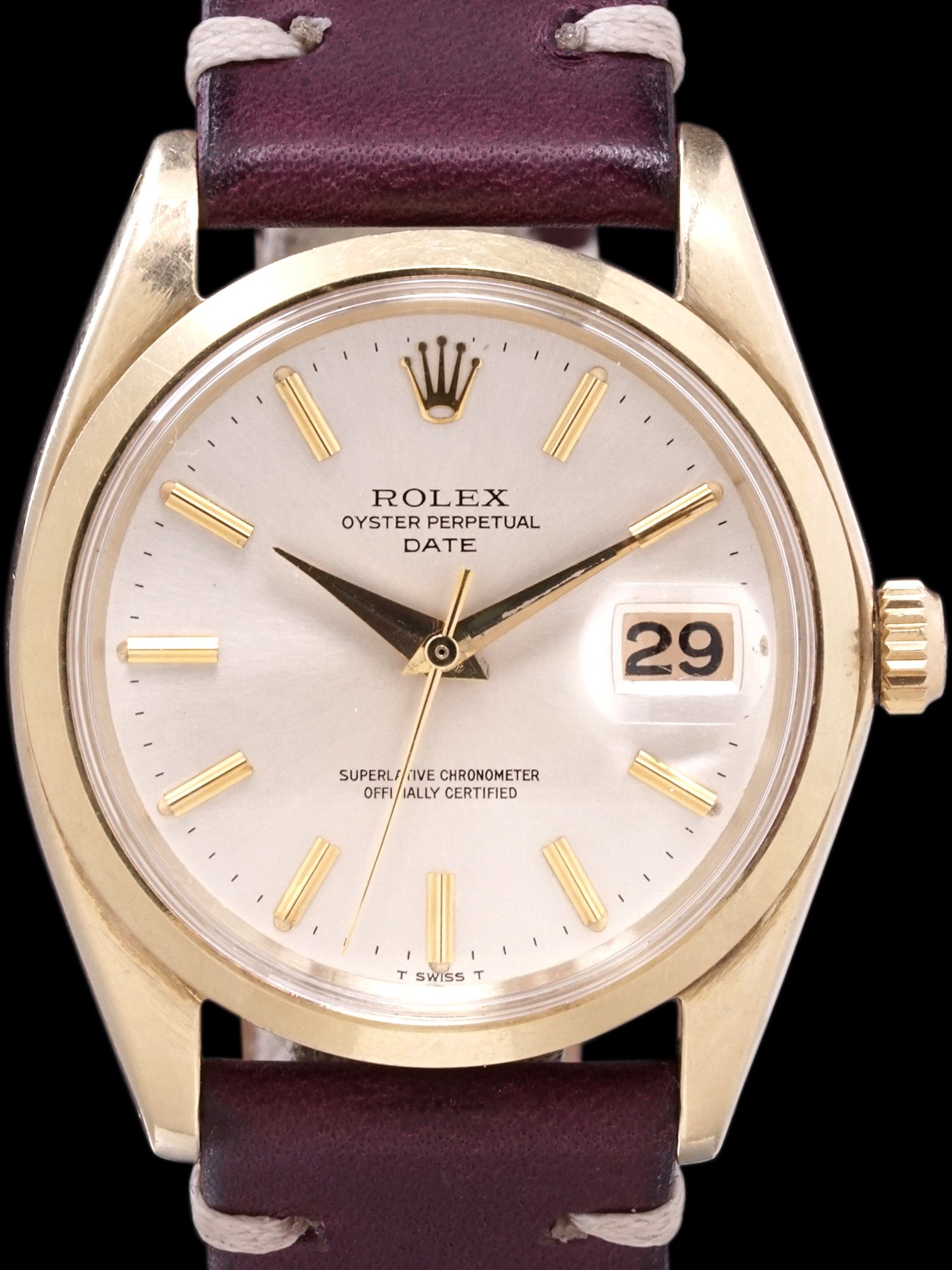 تصویر منبع؛ ساعت مچی رولکس Rolex Oyster-Perpetual Date رفرنس 1500 طلا