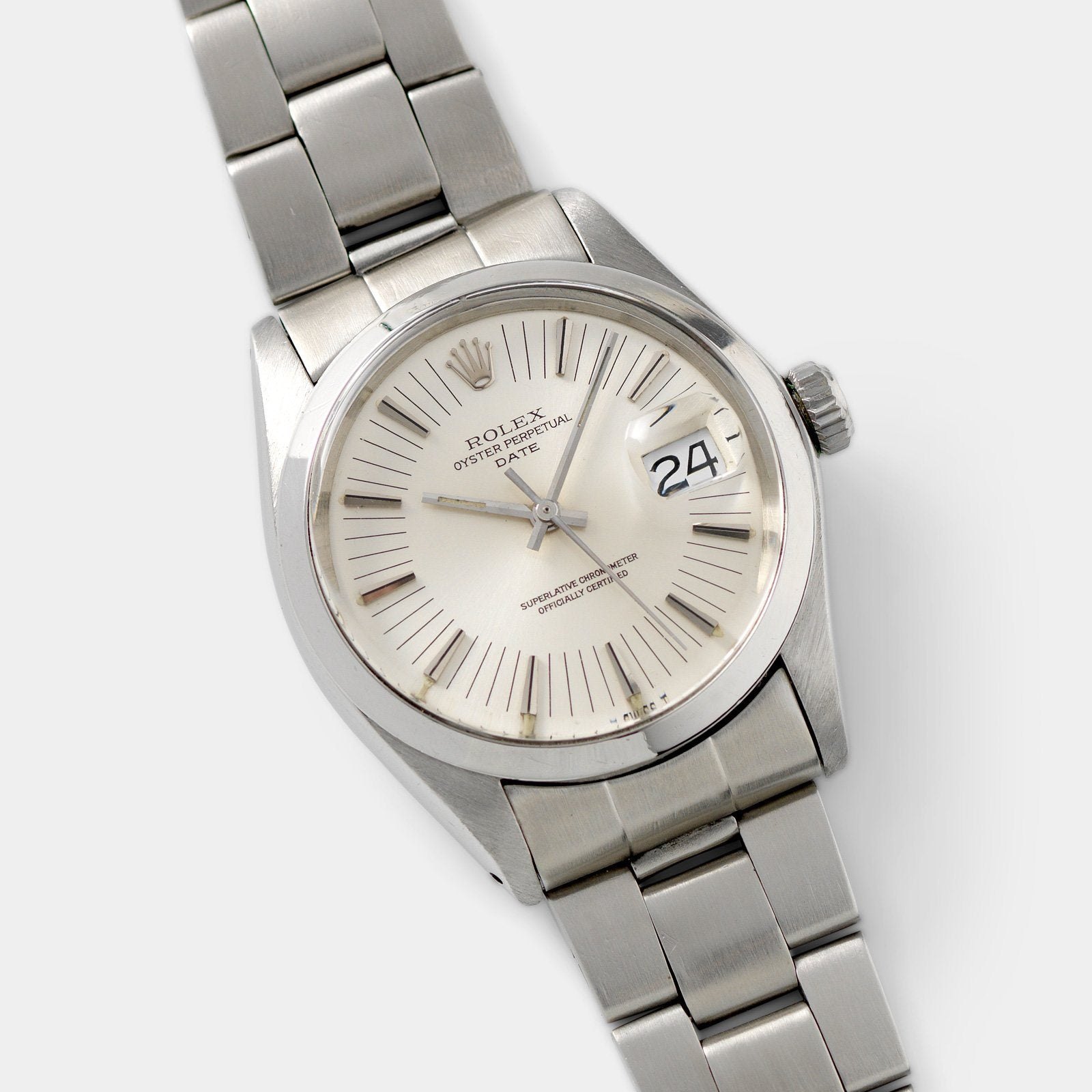 تصویر منبع؛ ساعت مچی وینتیج Rolex Oyster Perpetual Date رفرنس 1500