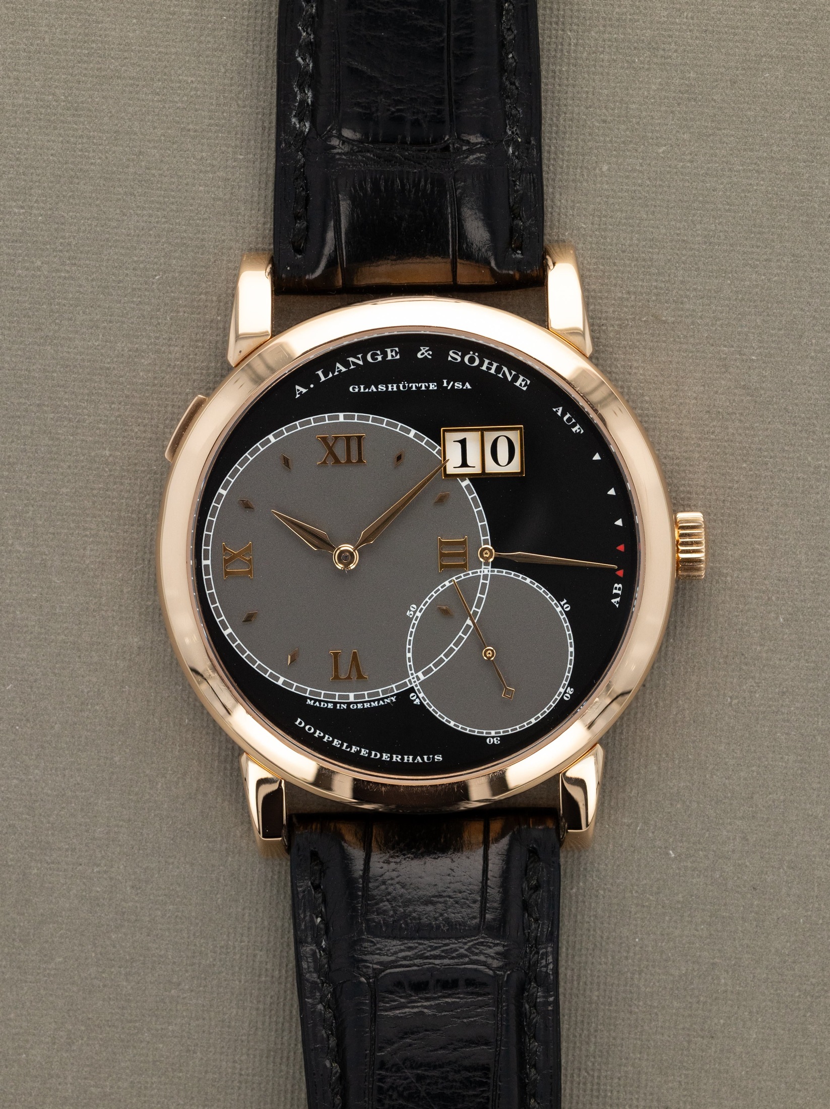 تصویر منبع؛ ساعت مچی A. Lange & Söhne Grande Lange 1 رفرنس 115.031