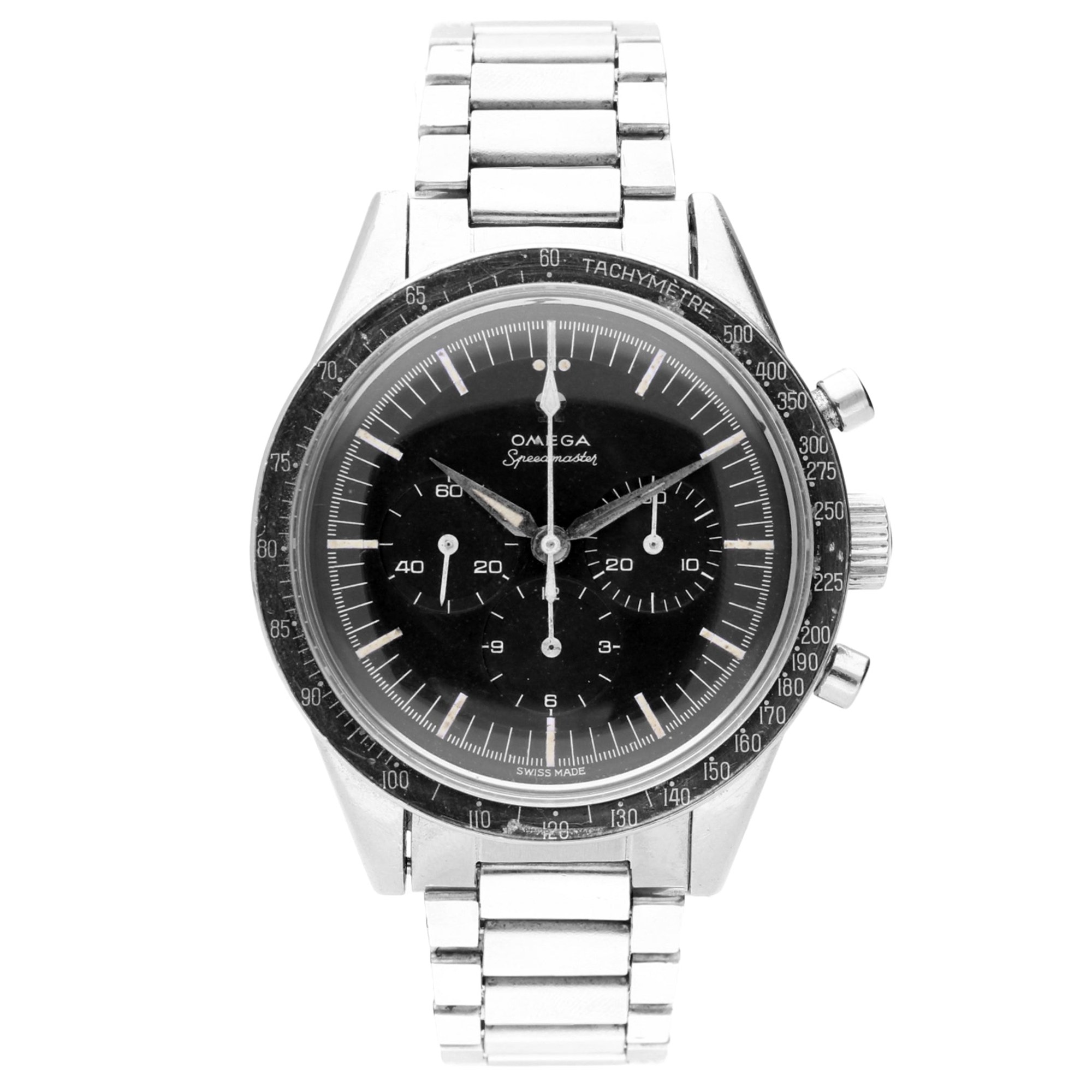تصویر منبع؛ ساعت مچی کرونوگراف استیل OMEGA Speedmaster رفرنس 105.002-62 ساخت ۱۹۶۳