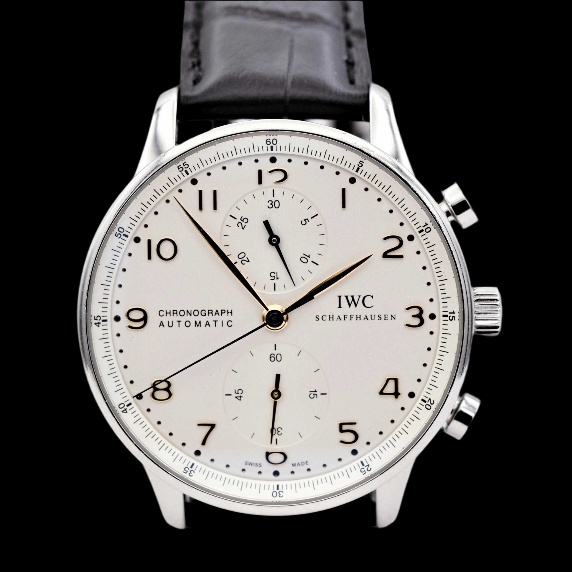 تصویر منبع؛ ساعت مچی کرنوگراف اتوماتیک IWC Portuguese مدل 3714