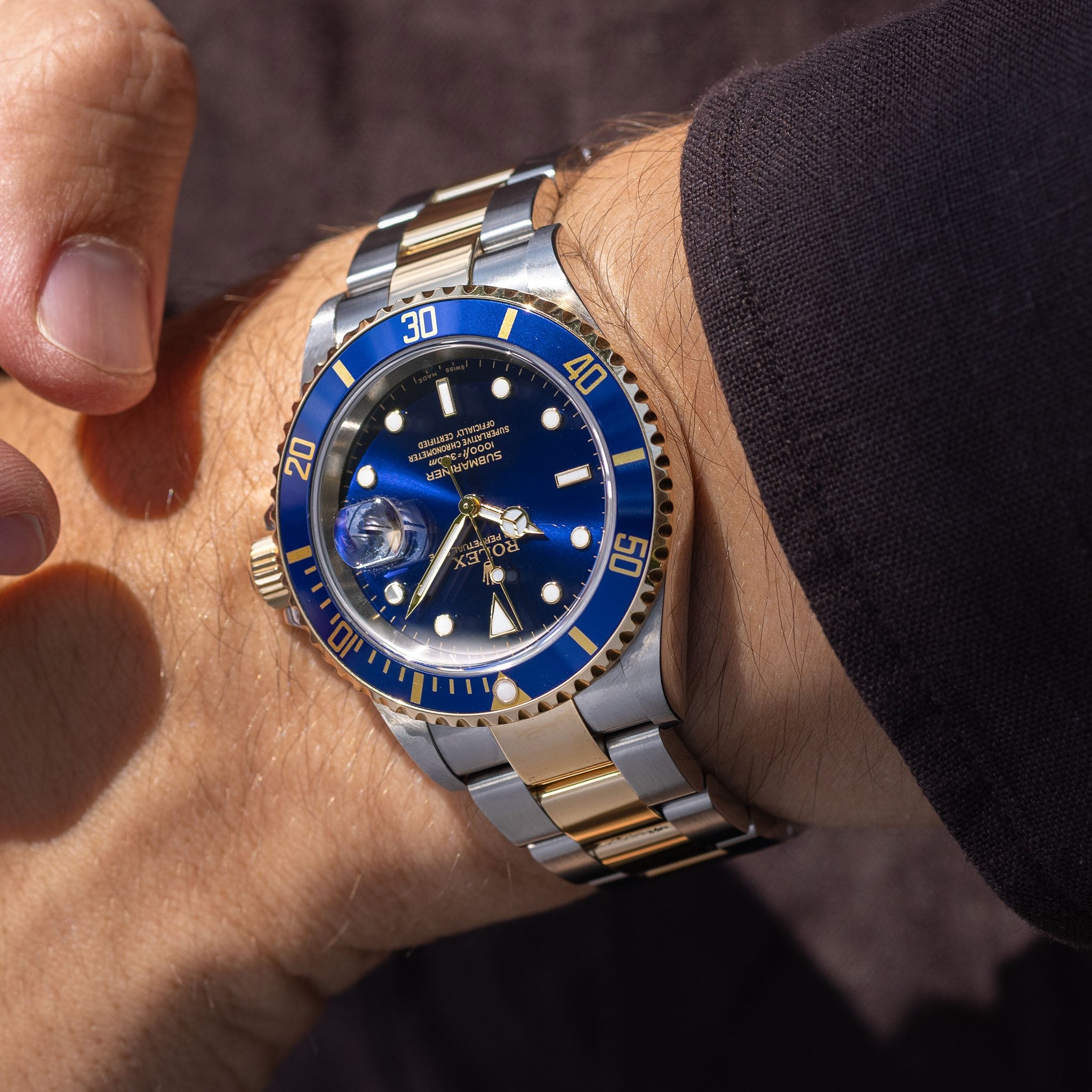 ساعت مچی رولکس Submariner Date رفرنس 16613 فولاد و طلای زرد سال ۲۰۰۵