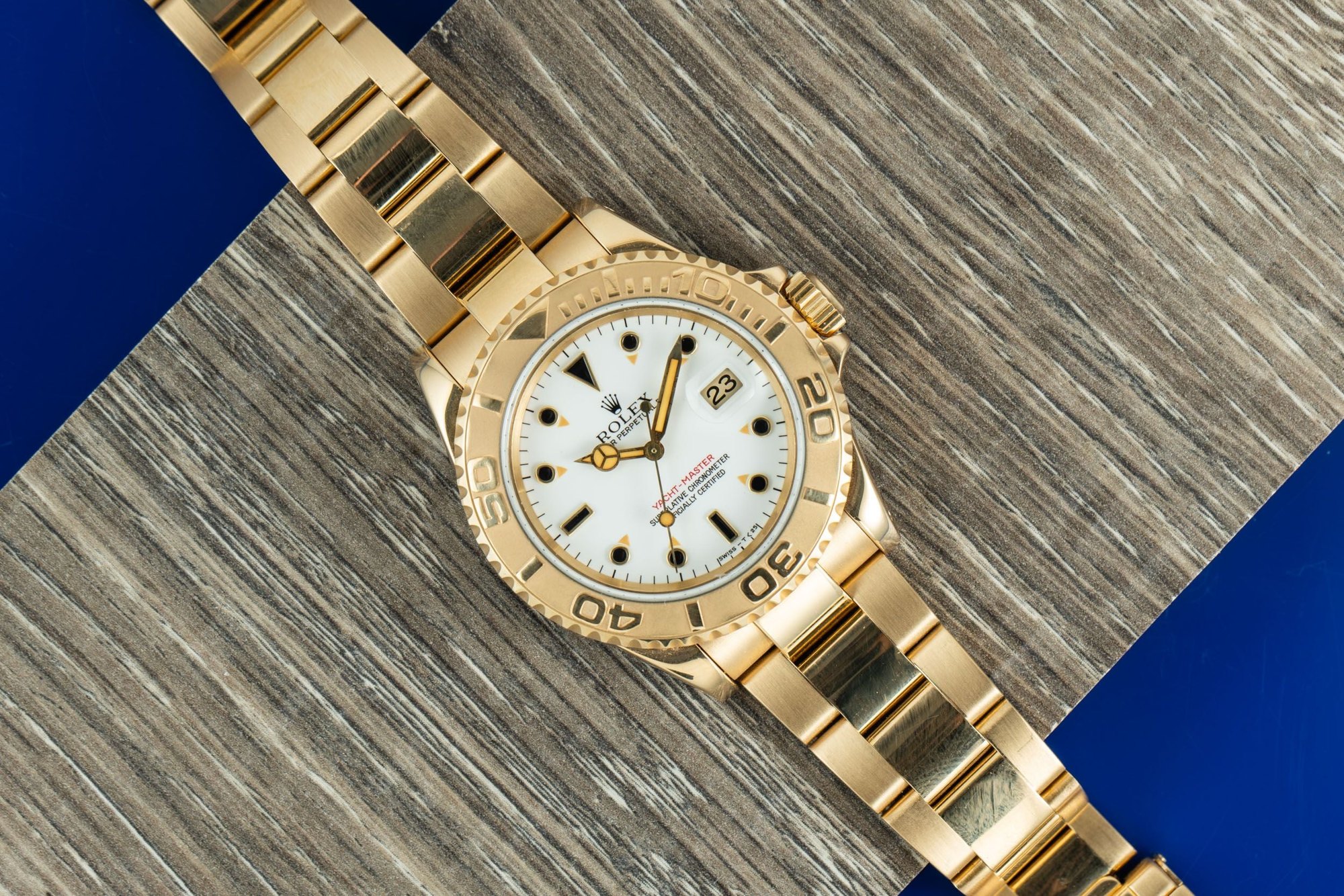 تصویر منبع؛ ساعت مچی طلا Rolex Yachtmaster 18K رفرنس 16628