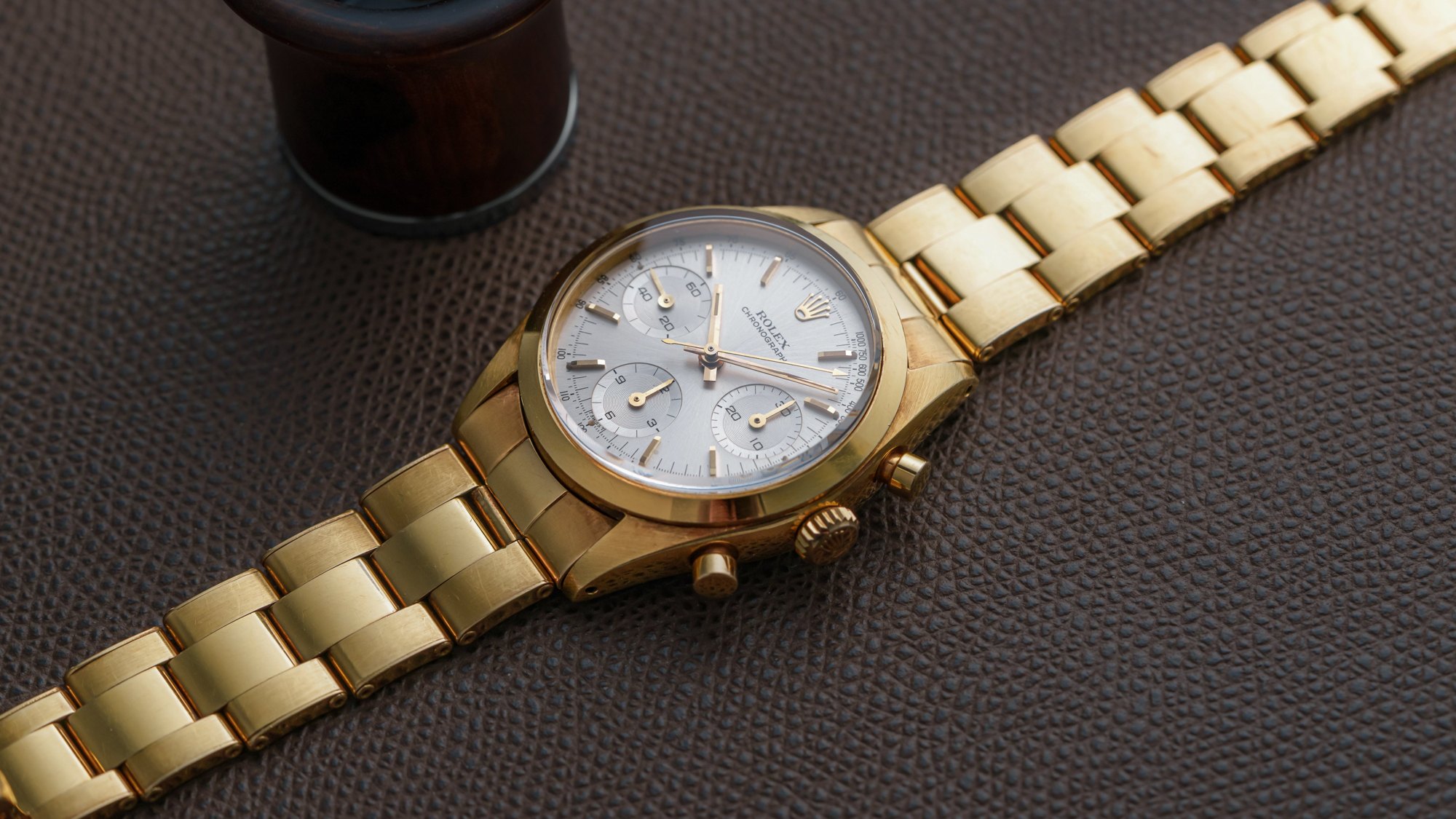 تصویر منبع؛ ساعت مچی Rolex کرنوگراف Pre-Daytona رفرنس 6238 طلا زرد