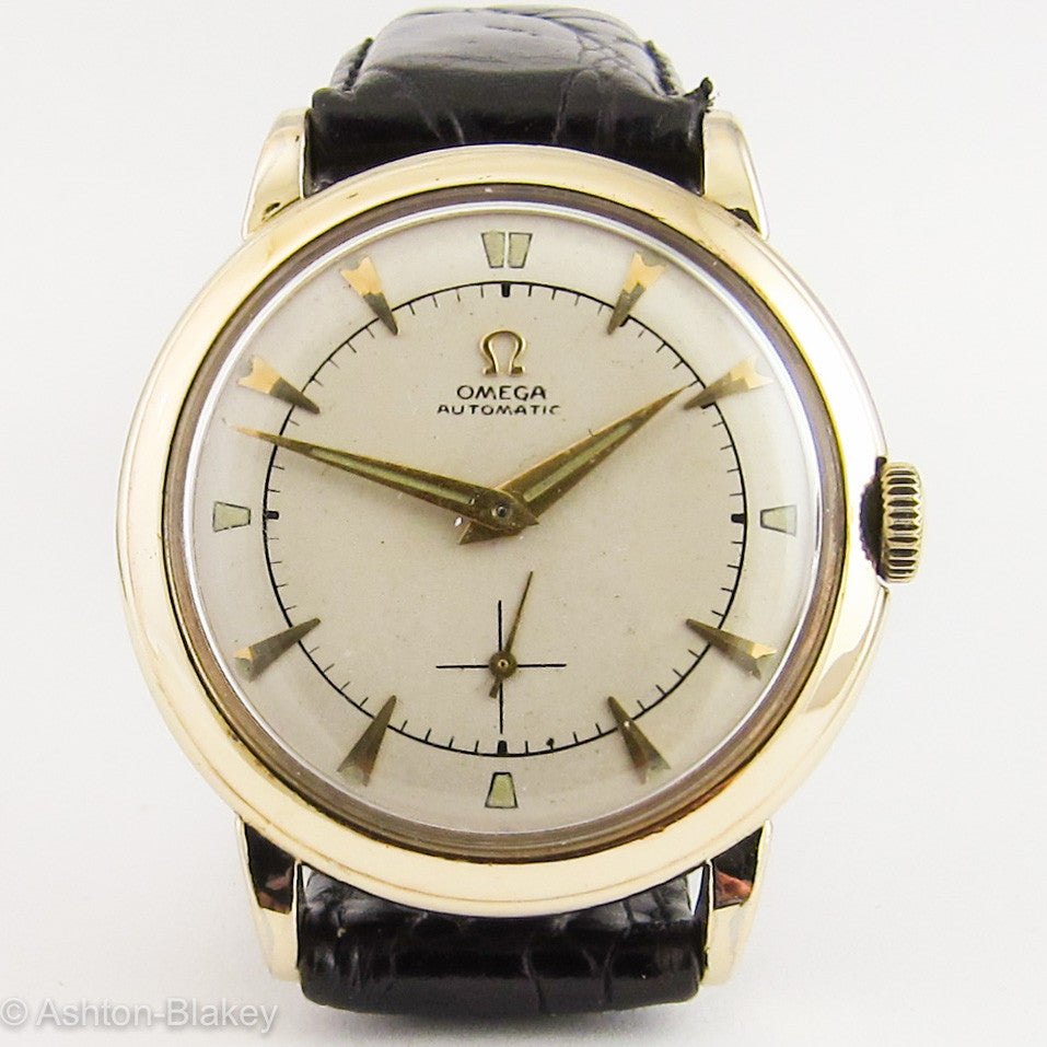 تصویر منبع؛ ساعت مچی وینتیج Omega کالیبر 344 اتوماتیک بامپر حدود ۱۹۵۲