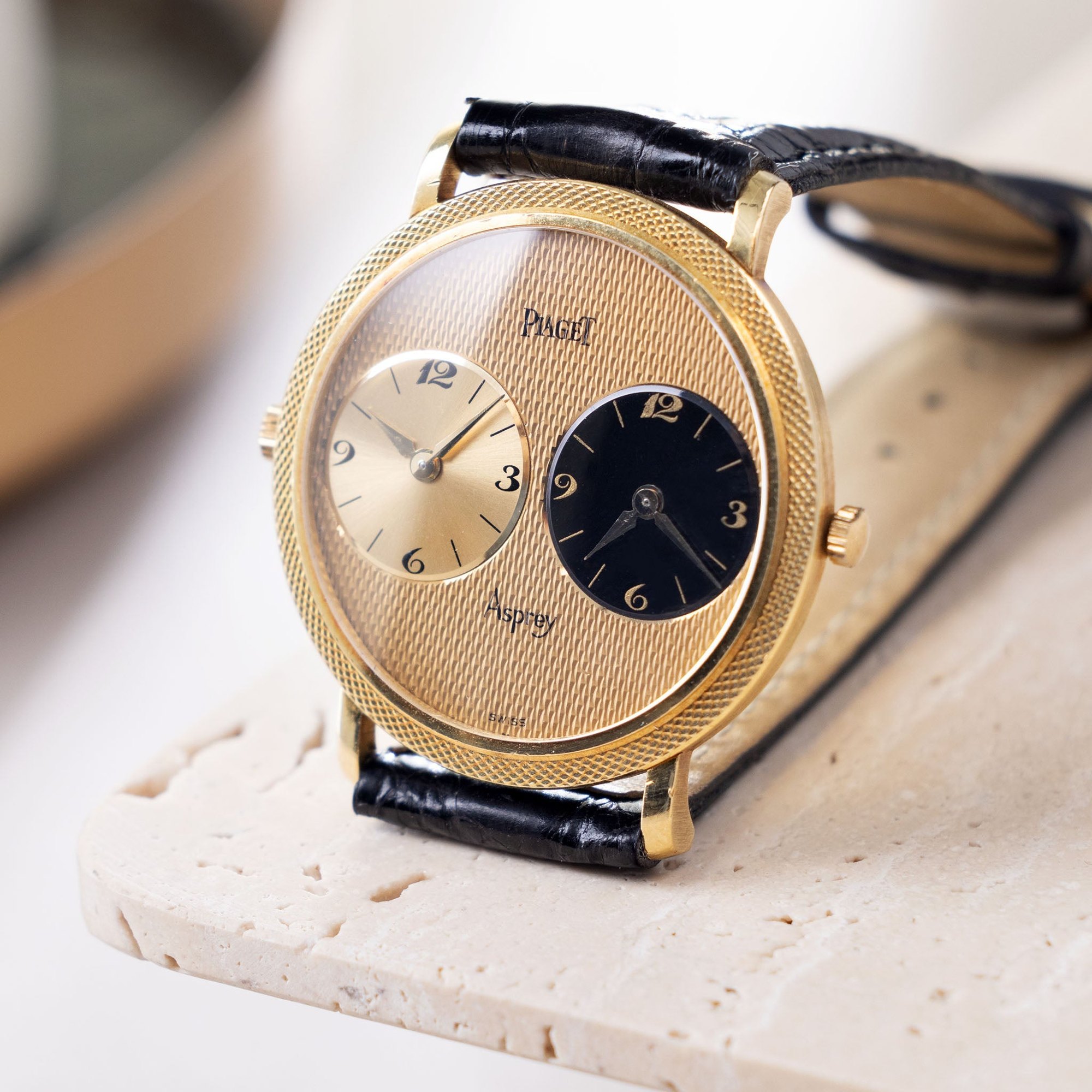 تصویر منبع؛ ساعت مچی Piaget مدل Altiplano Dual Time با امضای Asprey رفرنس 612103