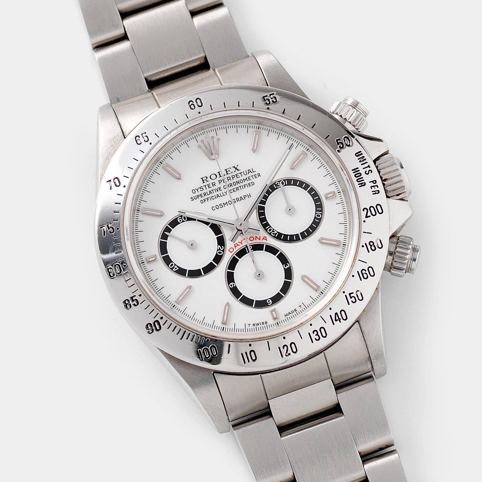 تصویر منبع؛ ساعت مچی Rolex Daytona مدل 16520 با صفحه Porcelain Floating