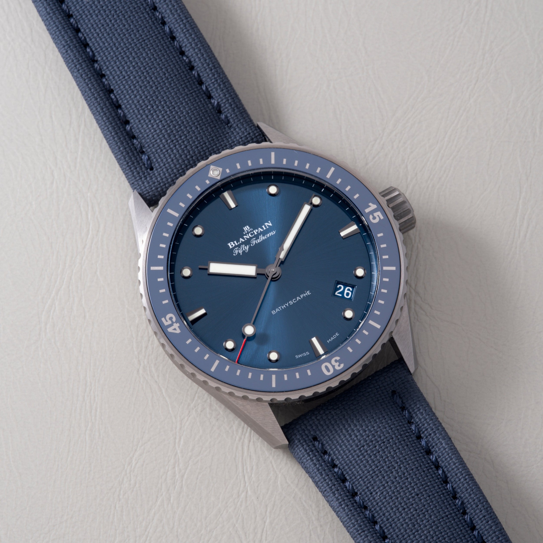 تصویر منبع؛ ساعت Blancpain Fifty Fathoms Bathyscaphe