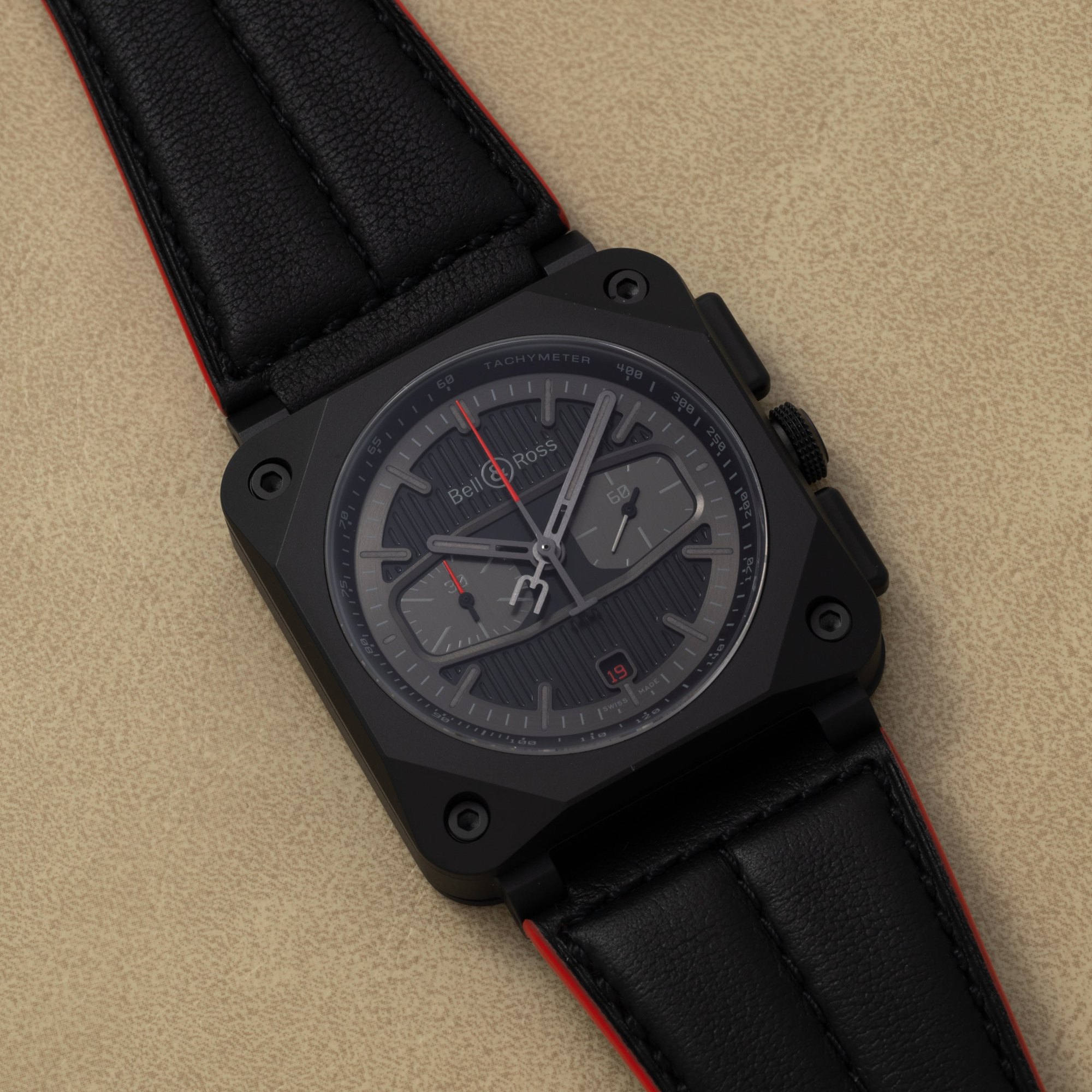 تصویر منبع؛ ساعت مچی Bell & Ross مدل BR-03 Blacktrack Chronograph نسخه محدود