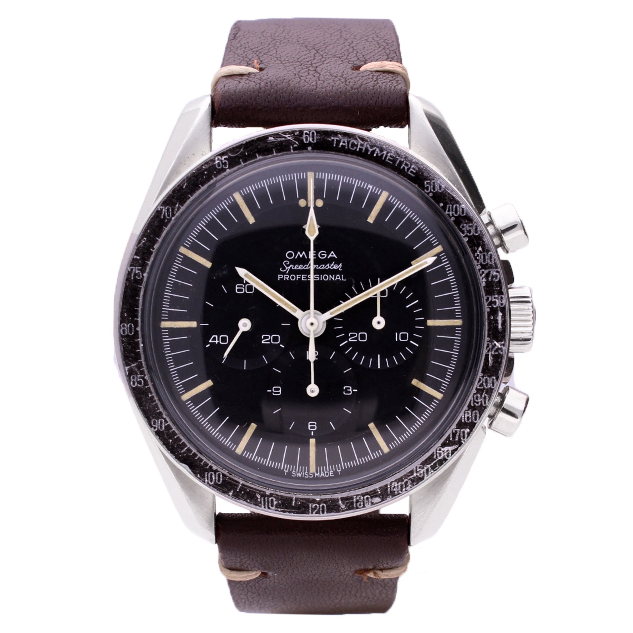 تصویر منبع؛ ساعت مچی کرونوگراف OMEGA Speedmaster رفرنس 105.012 ساخت ۱۹۶۷