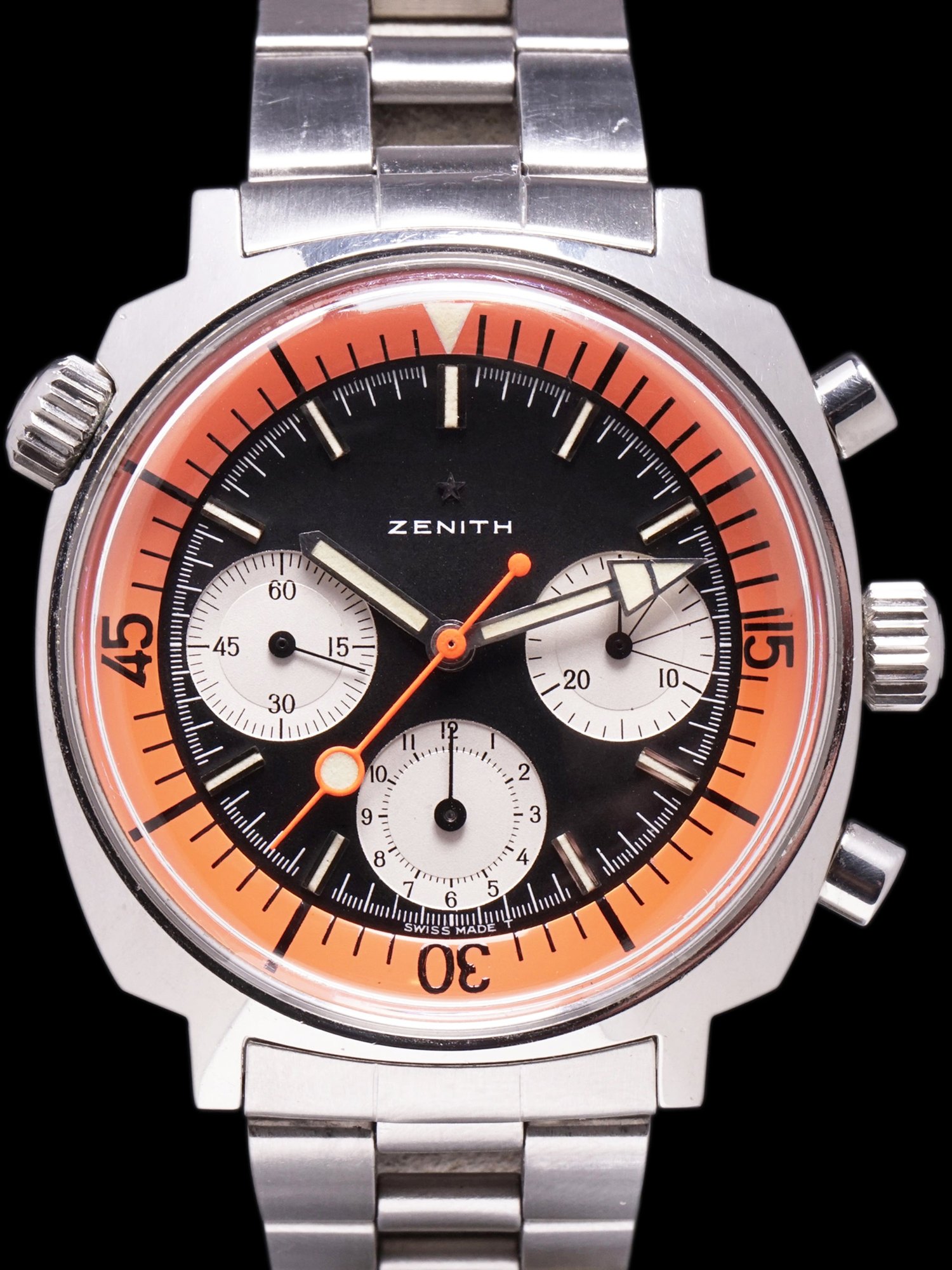 تصویر منبع؛ ساعت زنیت Zenith Super Sub Sea رفرنس A3736 سال 1970