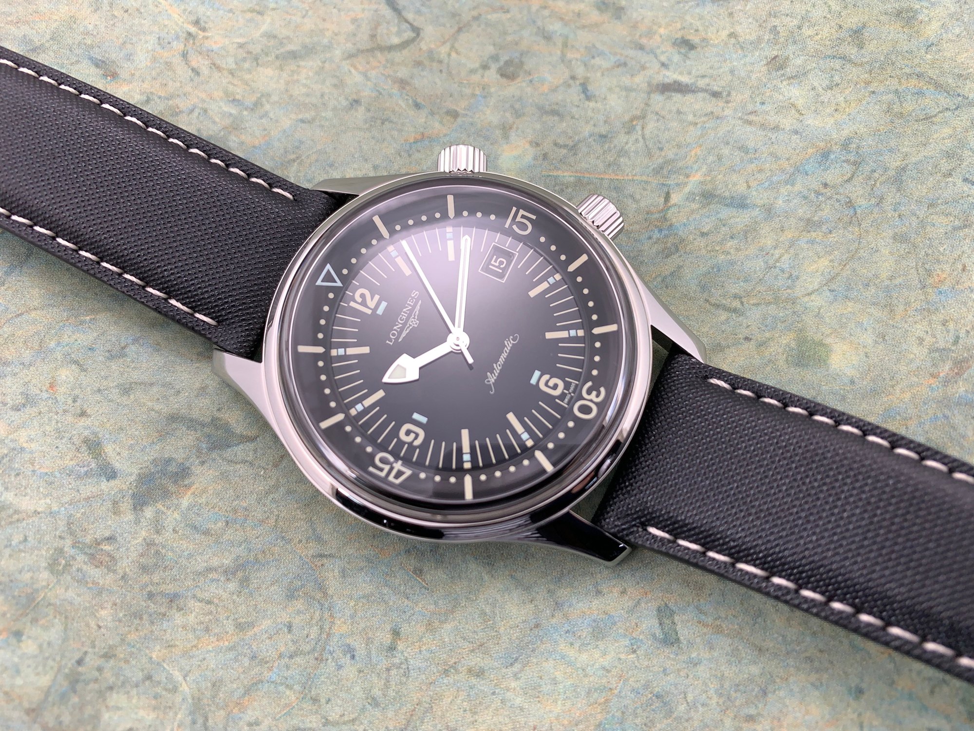 تصویر منبع؛ ساعت مچی Longines مدل Heritage Legend Diver رفرنس L3.674.4.50.0