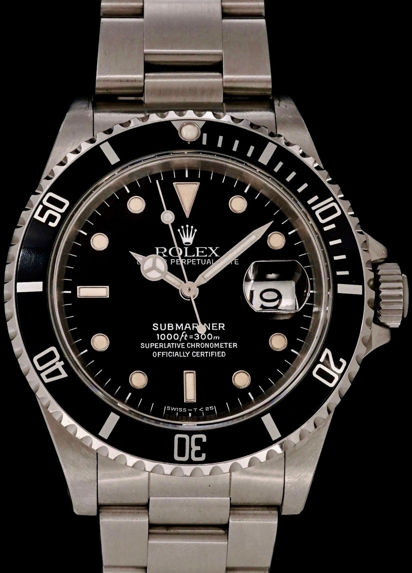 تصویر منبع؛ ساعت مچی Rolex Submariner Date (Ref. 16610) سال ۱۹۹۱