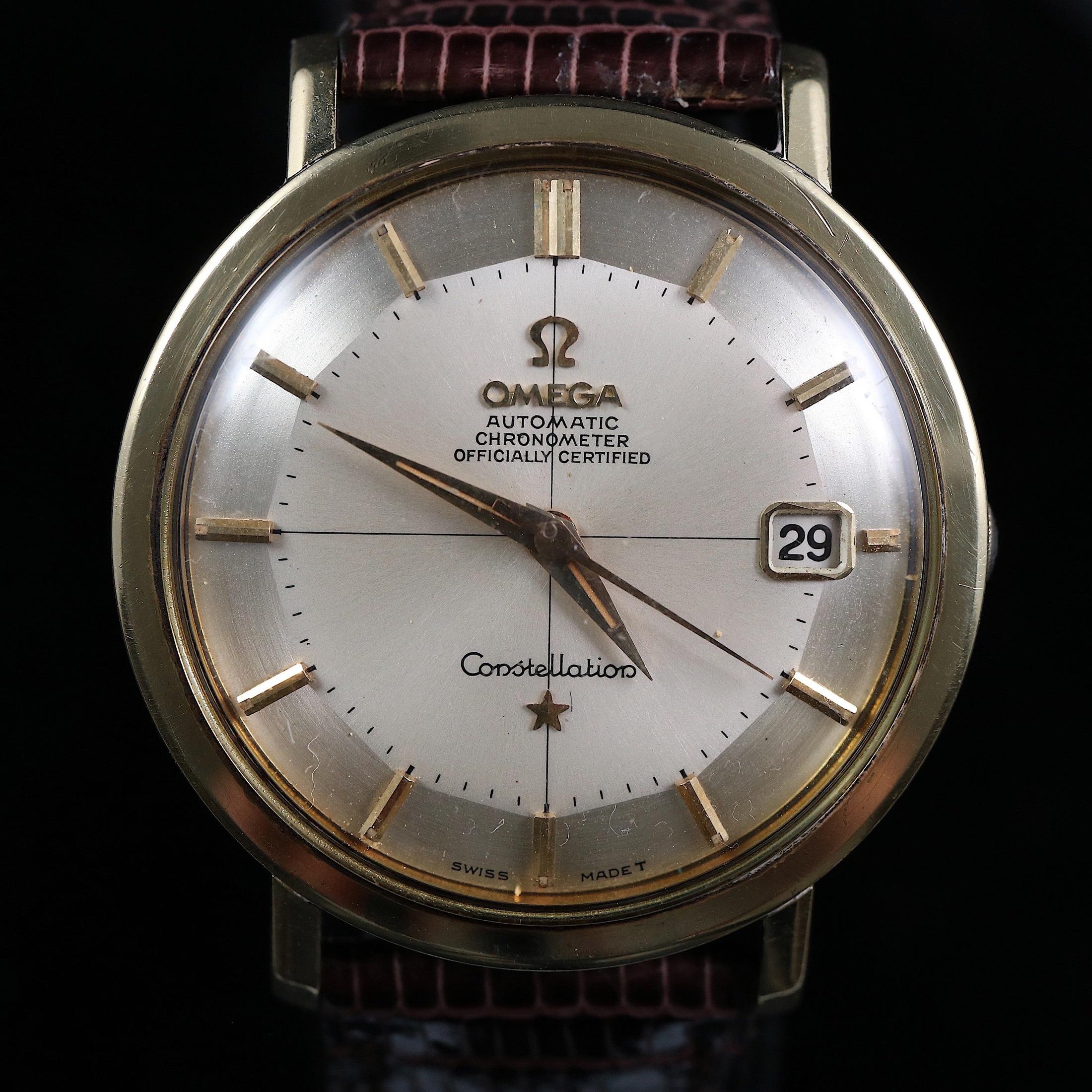تصویر منبع؛ ساعت مچی Omega Constellation 168.004 Pie Pan