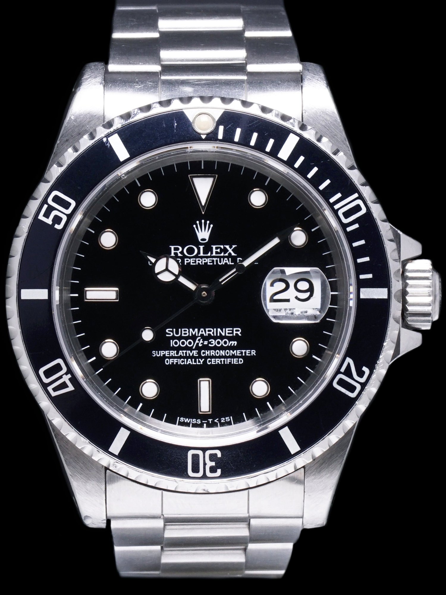 تصویر منبع؛ ساعت مچی Rolex Submariner مدل ۱۹۹۴ رفرنس 16610 همراه با جعبه و اوراق