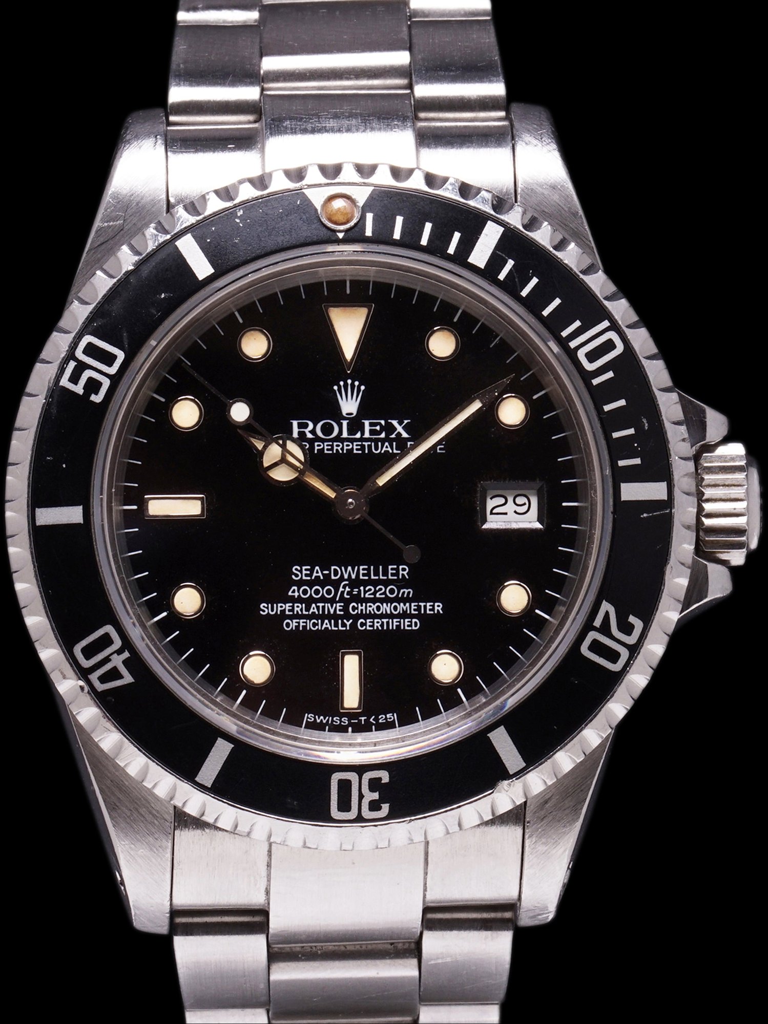 تصویر منبع؛ ساعت مچی غواصی Rolex Sea-Dweller رفرنس 16660 مدل Triple Six ساخت ۱۹۸۵