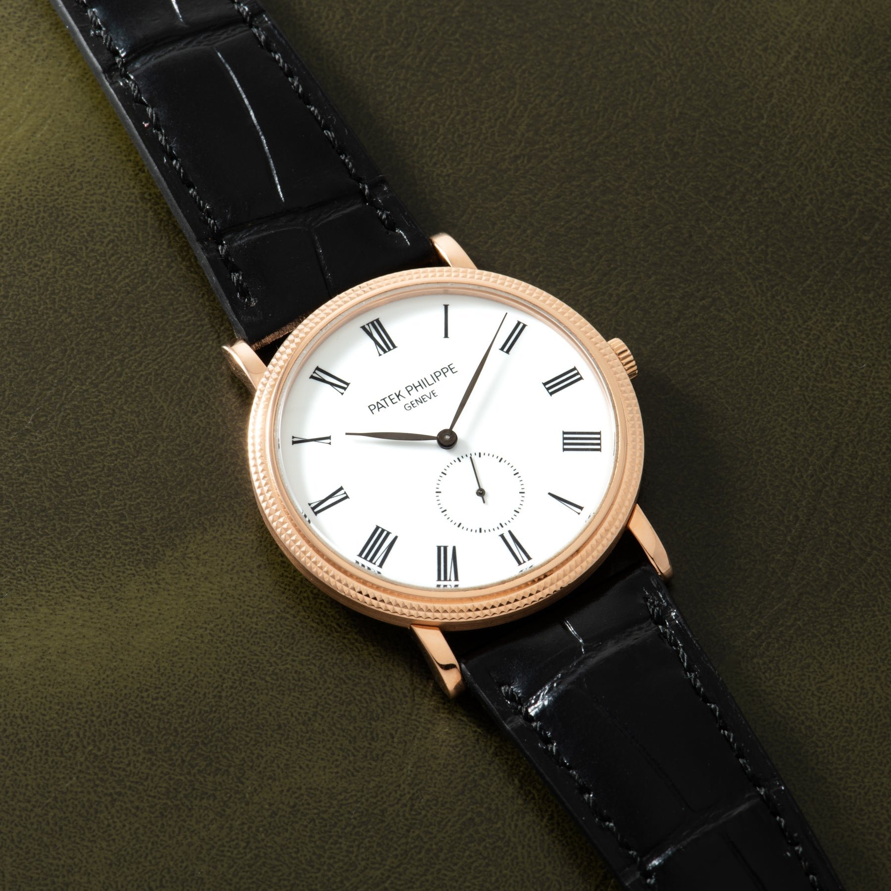 تصویر منبع؛ ساعت مچی رزگلد Patek Philippe Calatrava رفرنس 5116R با صفحه مینا
