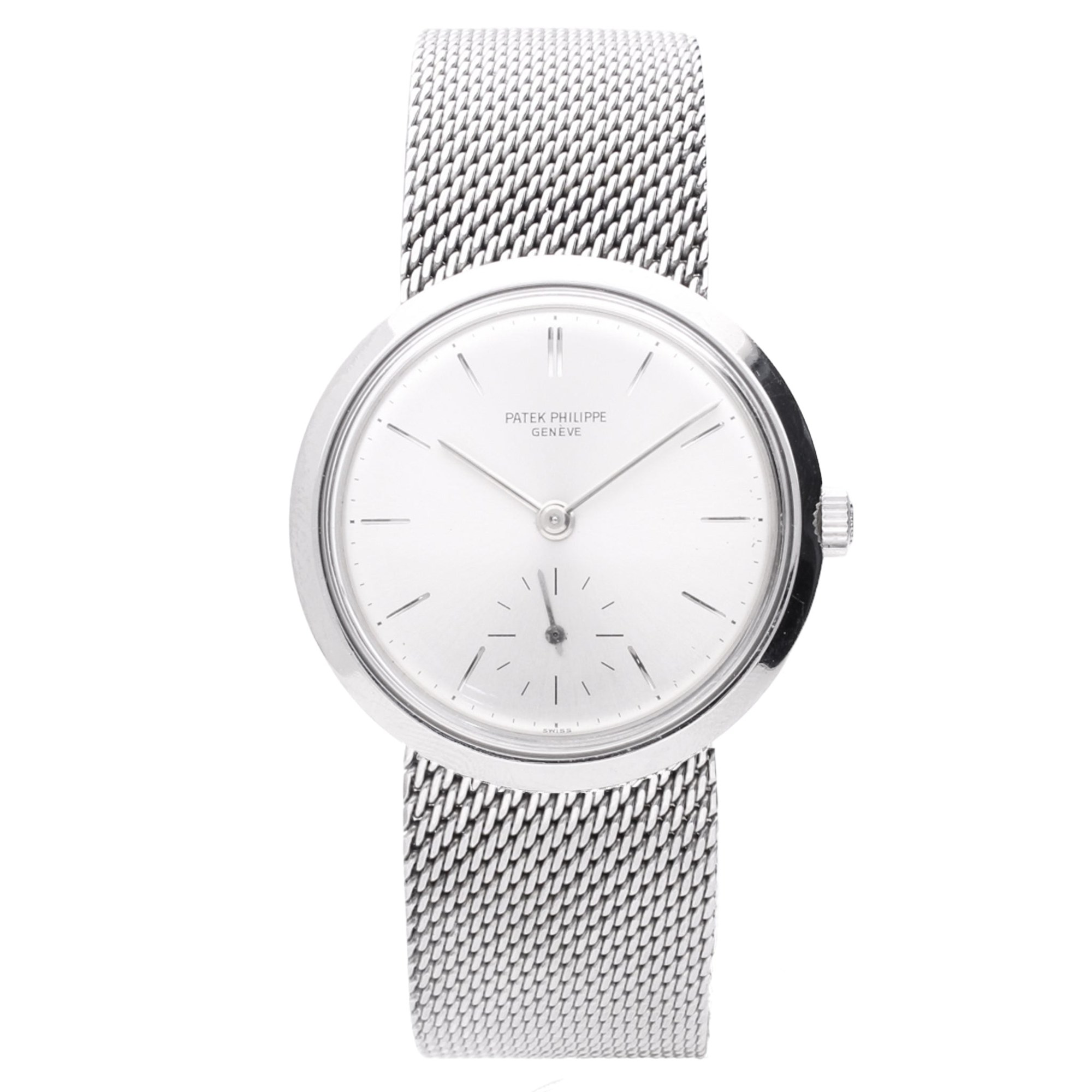 تصویر منبع؛ ساعت مچی استیل Patek Philippe Calatrava رفرنس 3418، ۱۹۶۰