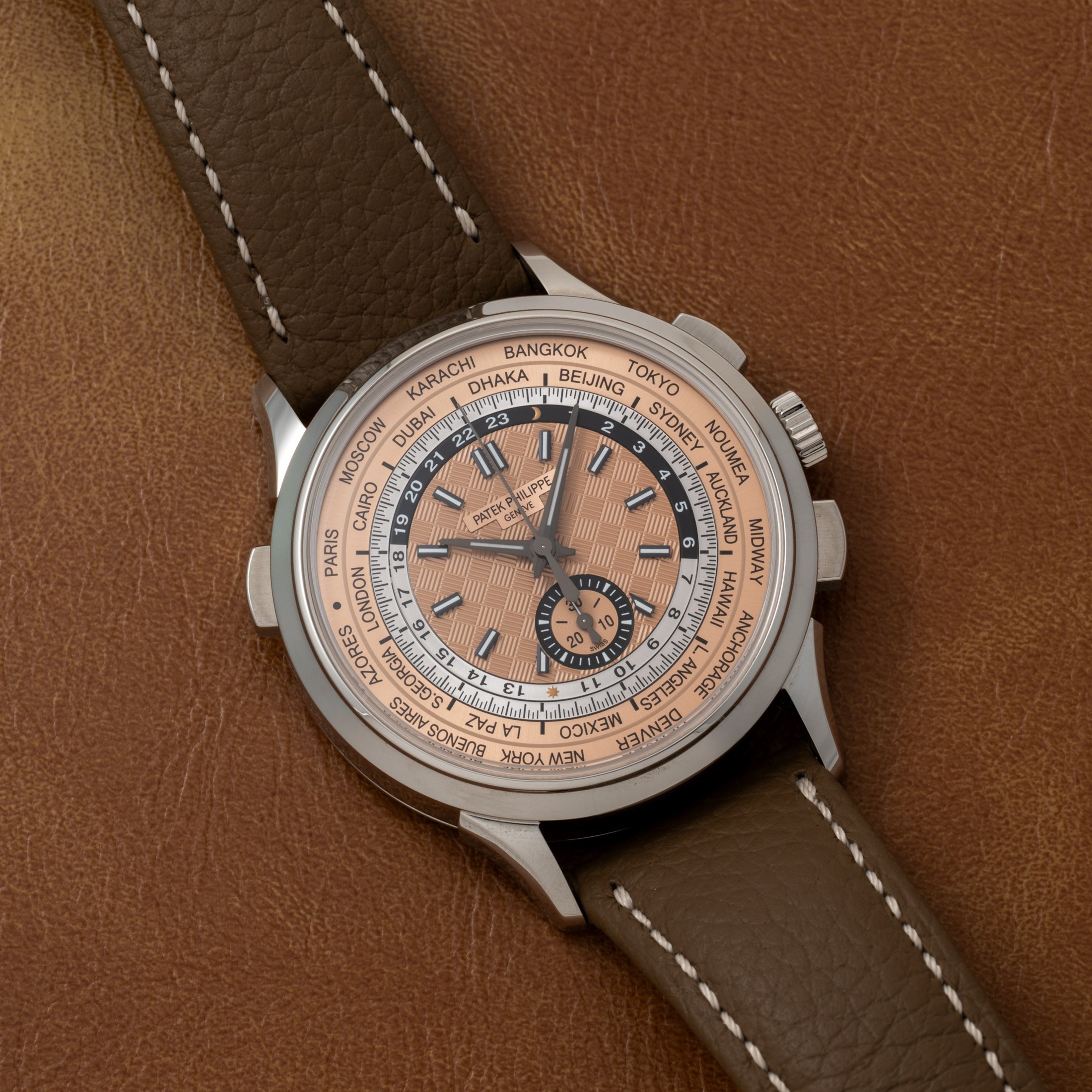 تصویر منبع؛ Patek Philippe World Time Flyback Chronograph